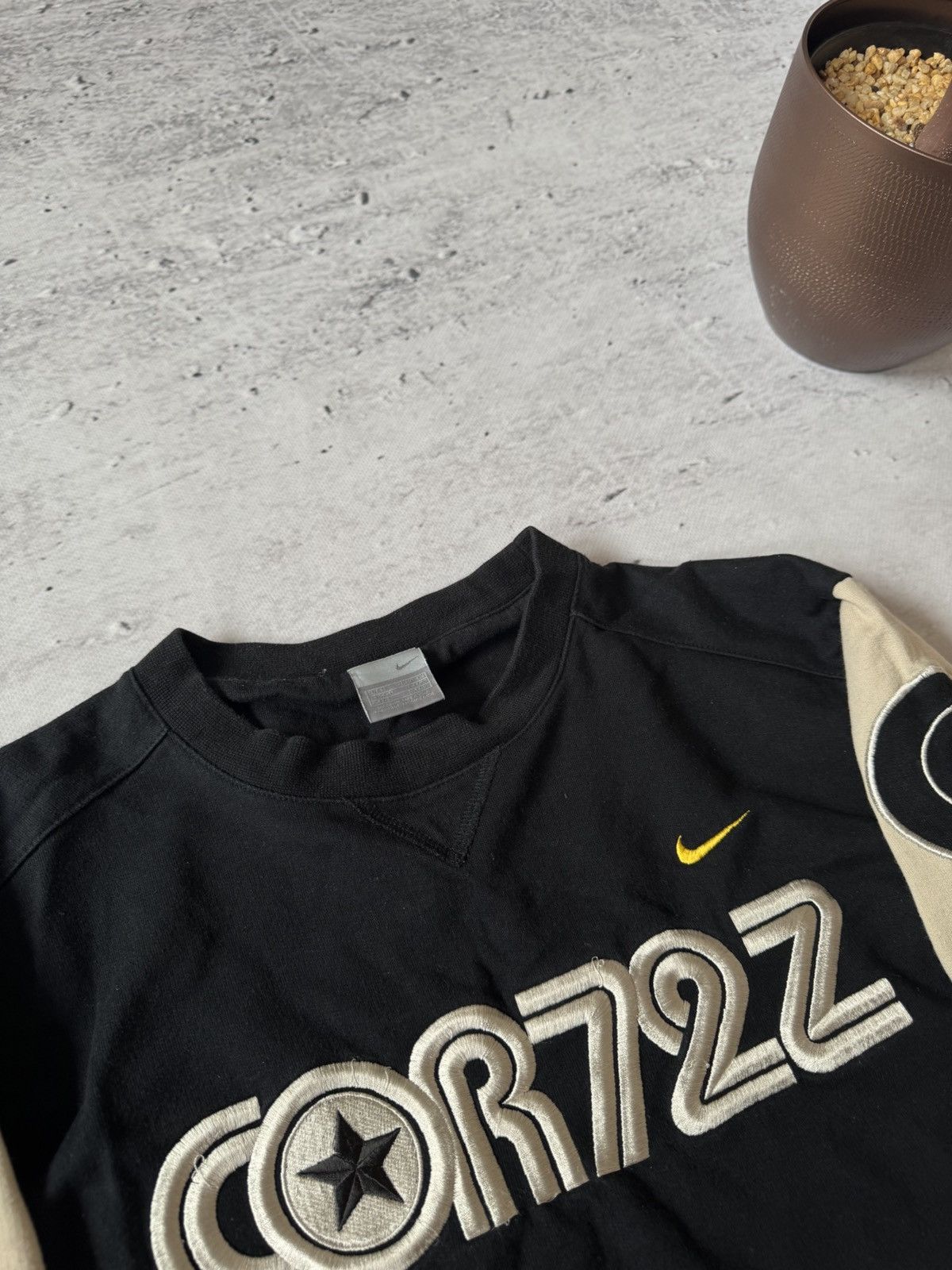 Nike × Vintage NIKE CORTEZ VINTAGE CENTER LOGO OVERSIZ BAGGY FIT SWEATSHIRT Size US M / EU 48-50 / 2 - 6 Thumbnail