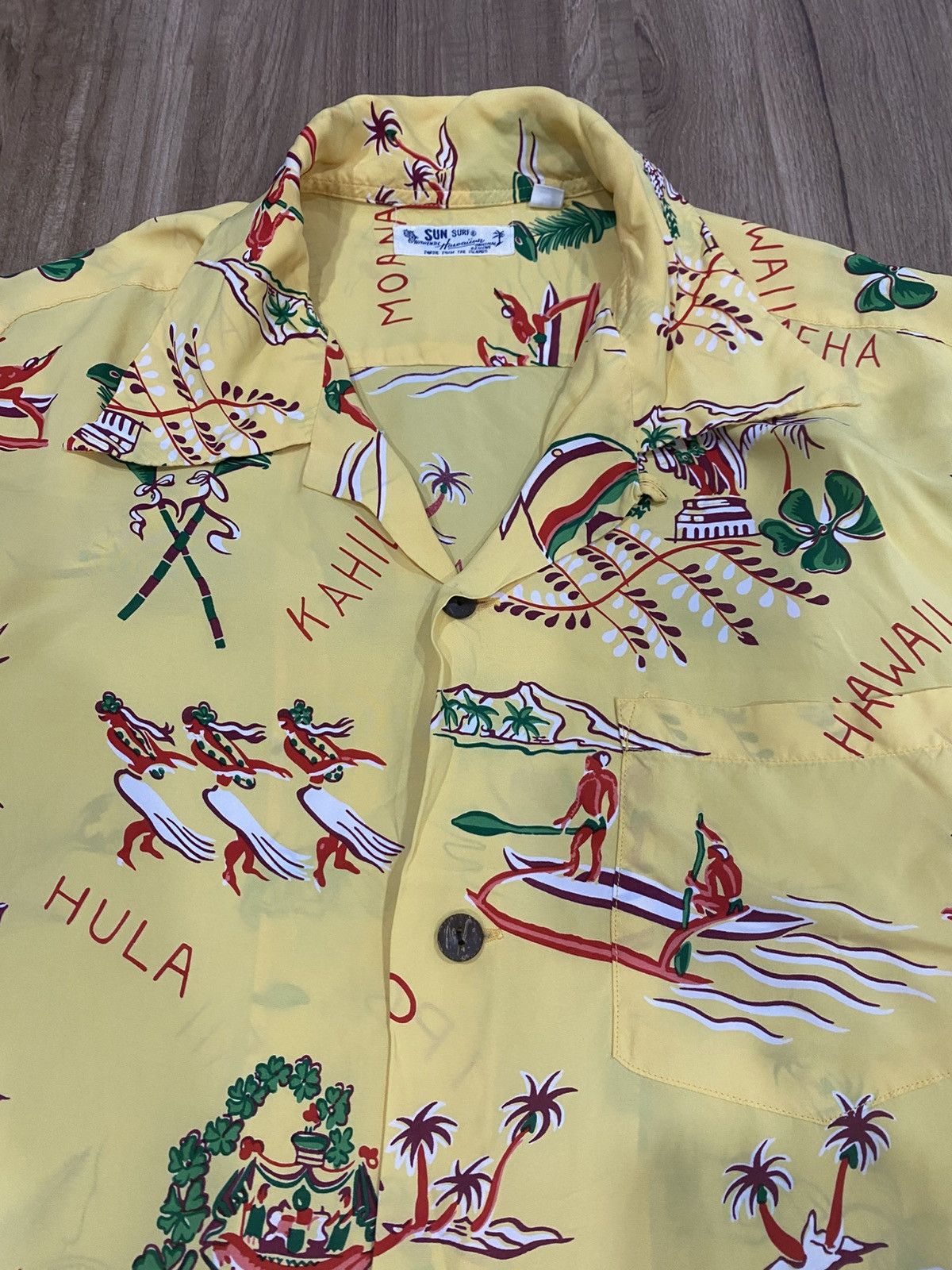 Sun Surf Sun Surf kamehameha over print rayon shirt Size US M / EU 48-50 / 2 - 2 Thumbnail