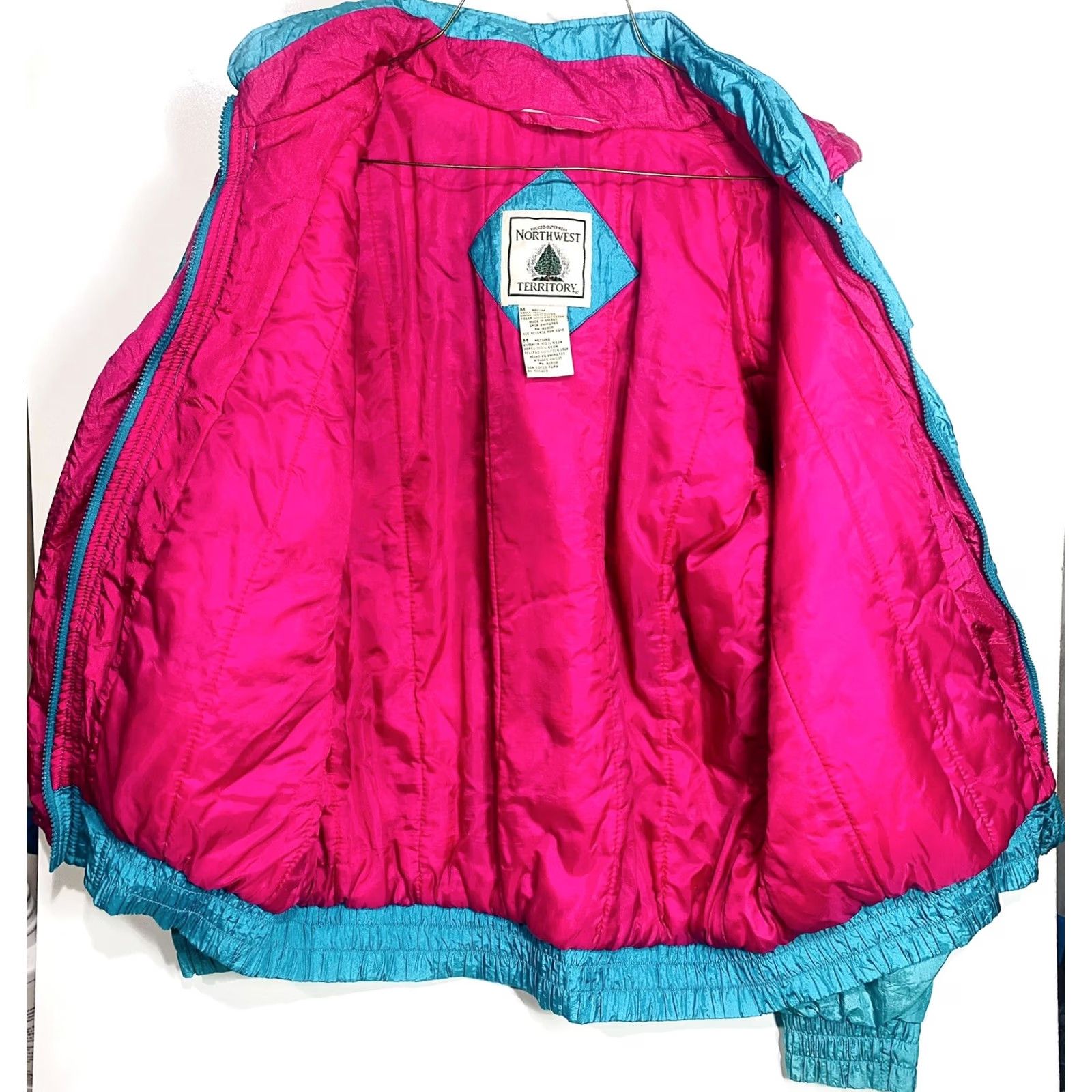 Weatherproof VINTAGE NORTHWEST TERRITORY RUGGED OUTWEAR WEATHERPROOF JACKET Women’s M Teal Size M / US 6-8 / IT 42-44 - 5 Thumbnail