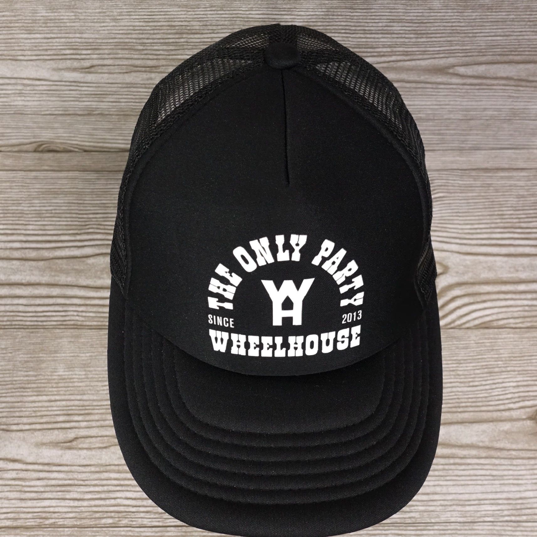 Vintage Wheelhouse Downtown St Louis The Only Party Logo Hat Trucker Snapback Adjustable Unisex Adults Black Size ONE SIZE - 3 Thumbnail