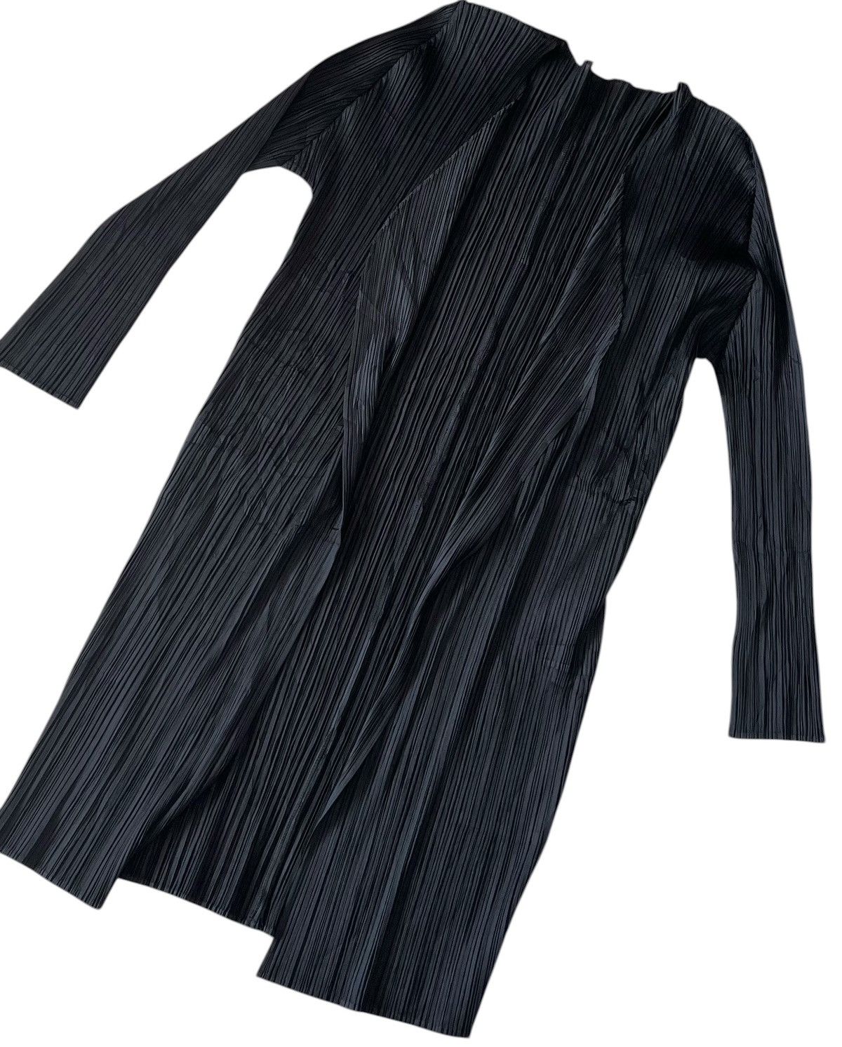 Pleats Please Issey Miyake TAX FREE 🇺🇸 issey miyake pleats please black long cardigan Size S / US 4 / IT 40 - 3 Thumbnail