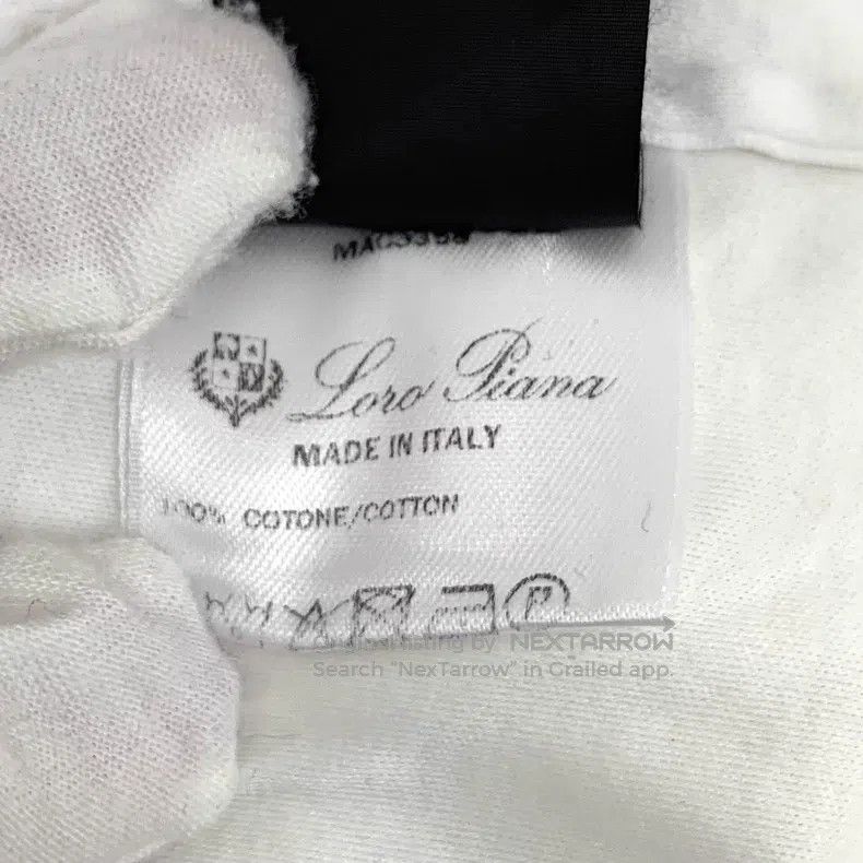 Loro Piana Loro Piana White logo embroidered cotton short-sleeve T-sh Size S / US 4 / IT 40 - 8 Thumbnail