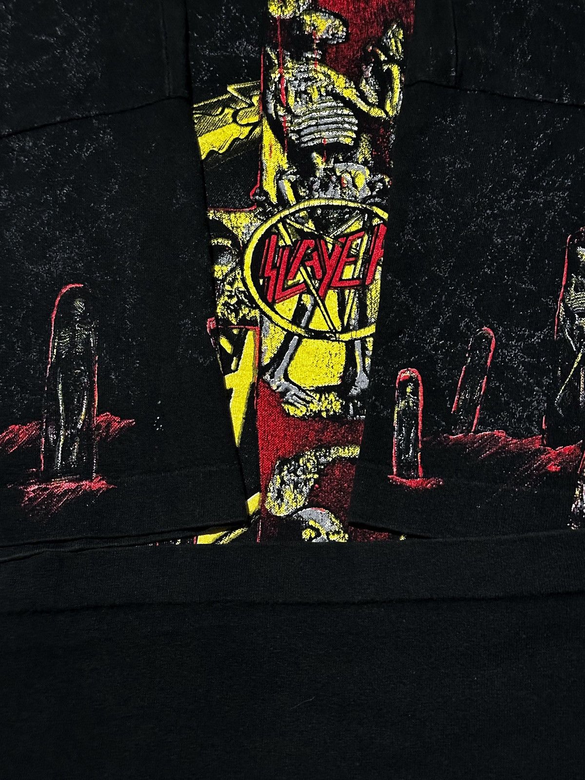 Band Tees 🔥RARE🔥Vintage 90s Slayer season in the abyss Size US XL / EU 56 / 4 - 4 Thumbnail