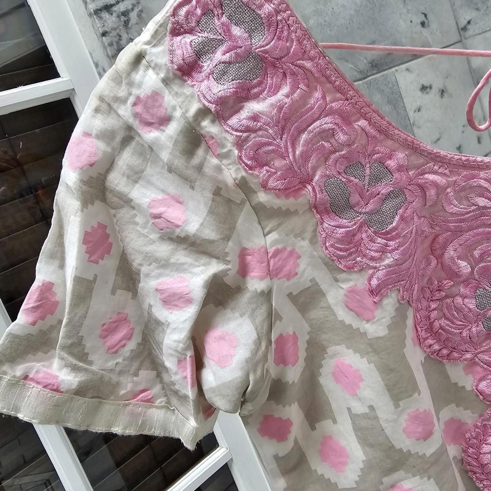 Other Women's Embroidered Pink Accented Dress Size S / US 4 / IT 40 - 4 Thumbnail