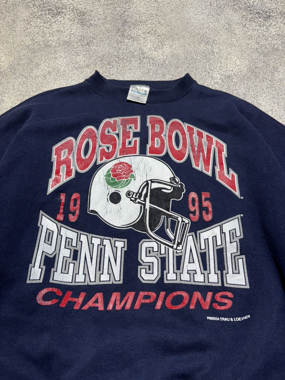 NFL Vintage Penn State Sweatshirt Rose Bowl 1995 Mens XL USA Size US XL / EU 56 / 4 - 4 Thumbnail