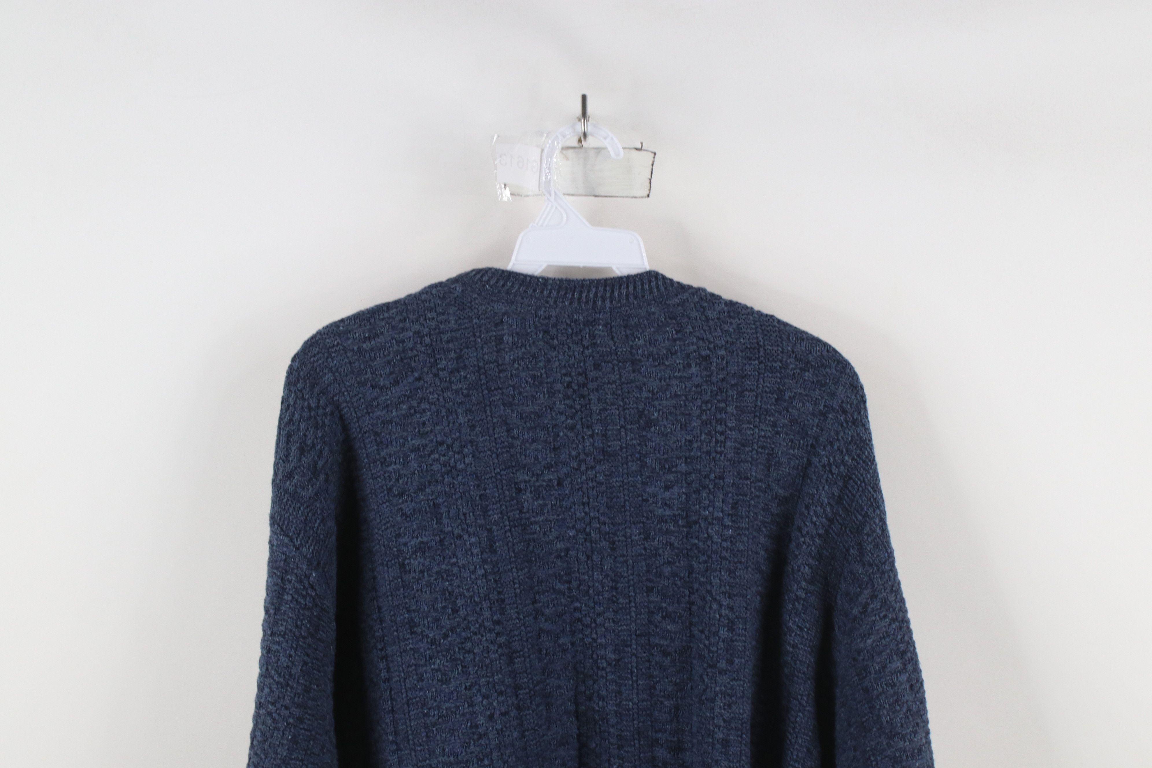Vintage Vintage 90s Streetwear Heavyweight Textured Crewneck Sweater Size US XL / EU 56 / 4 - 7 Thumbnail