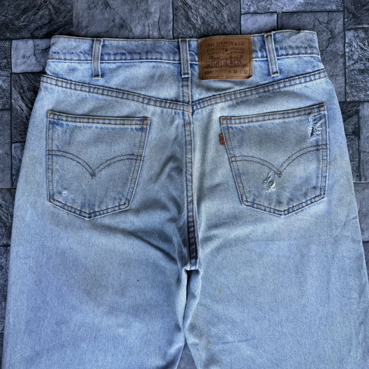 Levi's Vintage Clothing Vintage 97' Levi's 550 Orange Tag Faded Rusty Denim Jean Size US 33 - 14 Thumbnail