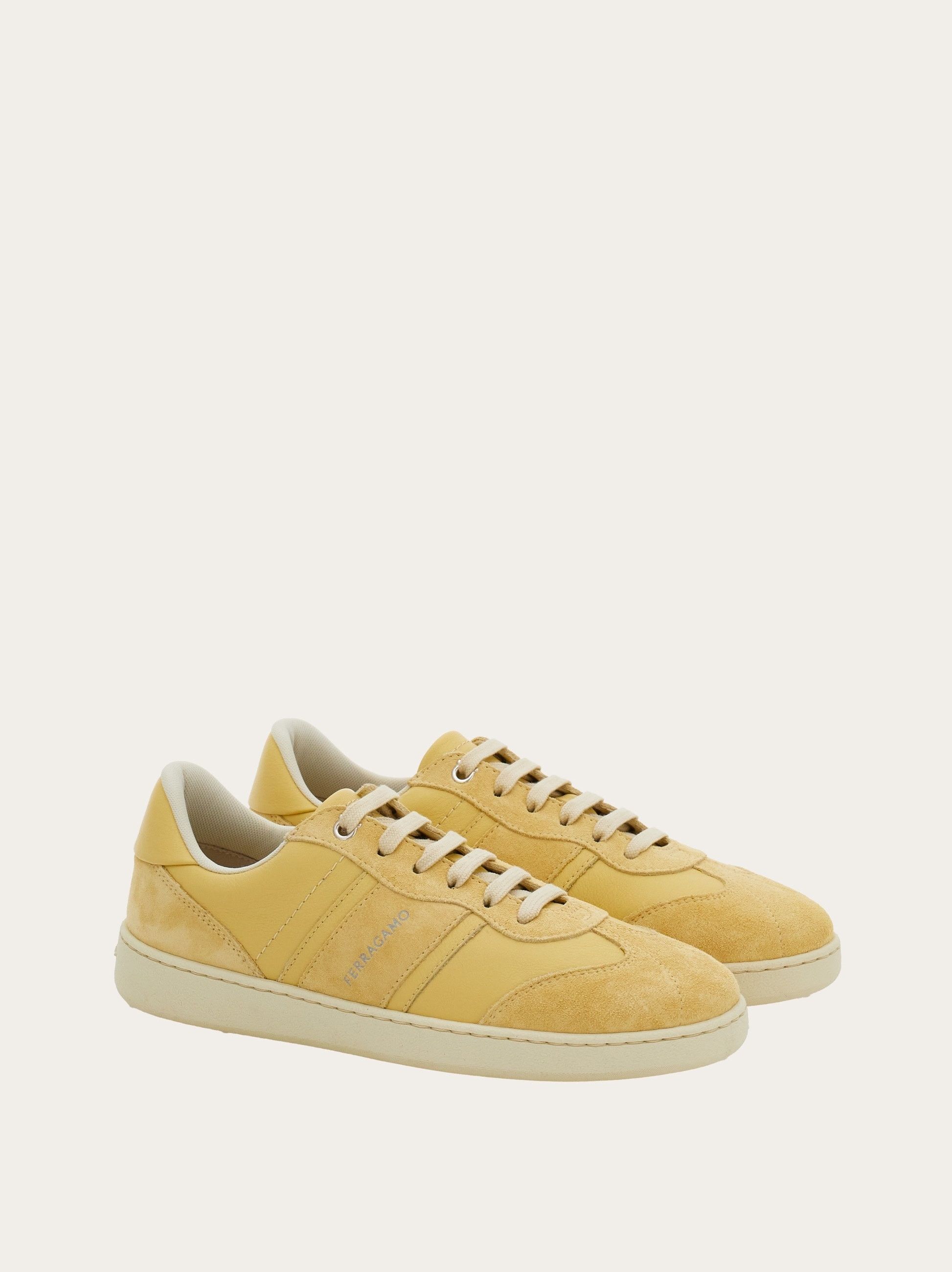 Salvatore Ferragamo o1s1rm0924 Leather Low-Top Sneakers in Butter Size US 9.5 / IT 39.5 - 4 Thumbnail