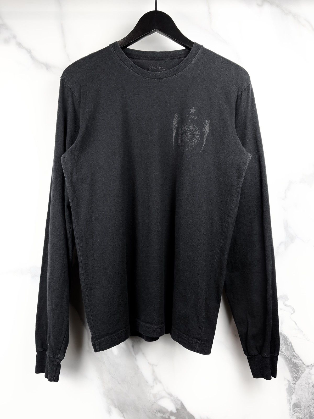 Chrome Hearts Chrome Hearts Foti Jarvis Skull Skeleton Longsleeve Tshirt Size US M / EU 48-50 / 2 - 2 Thumbnail