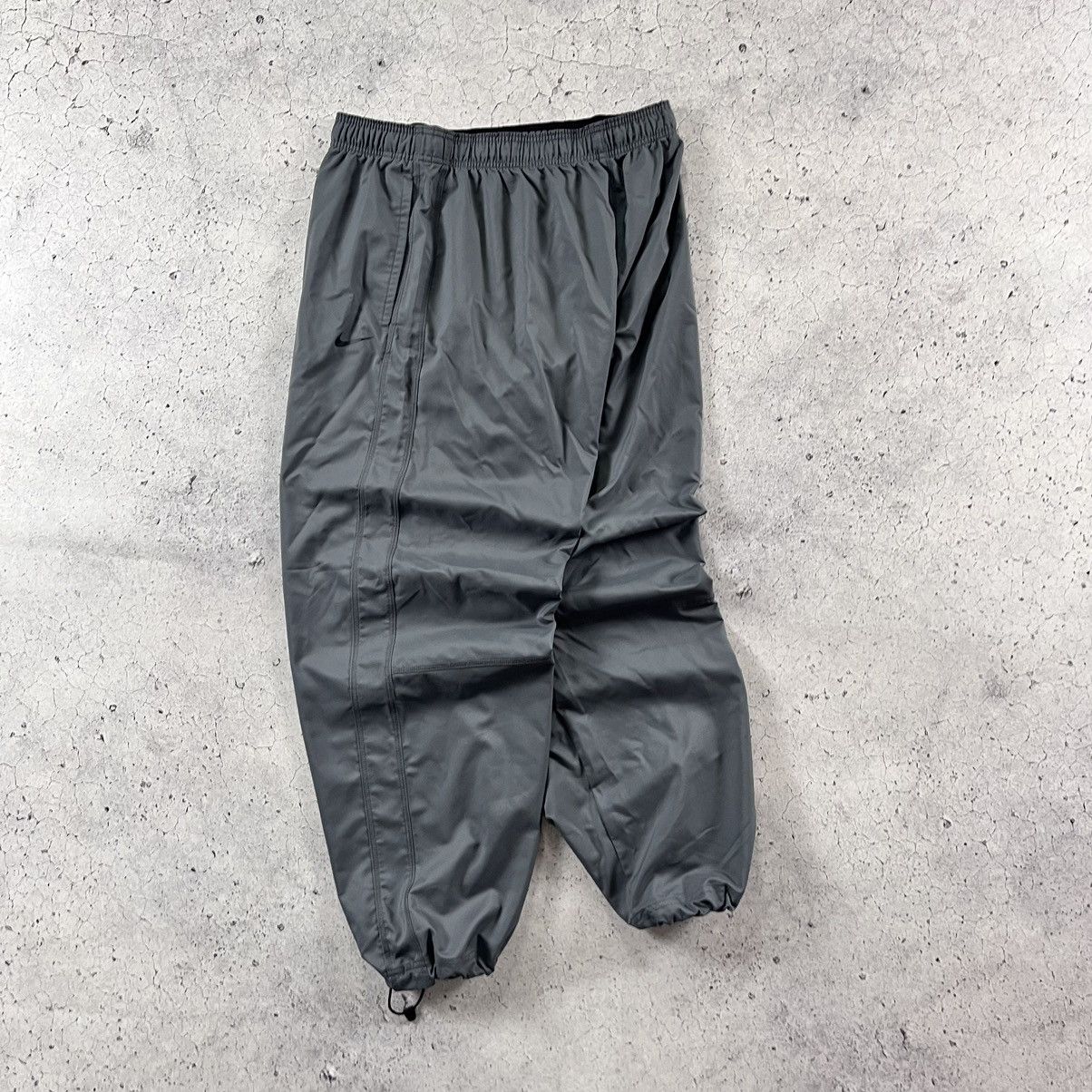 Nike × Vintage Nike Vintage Track Baggy Y2K Drill Streetwear Pants Dri Fit Size US 36 / EU 52 - 2 Thumbnail