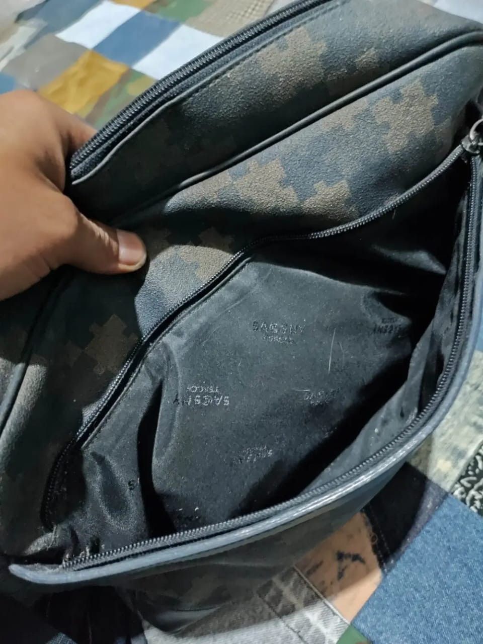 Y's × Yohji Yamamoto Ysaccs by Yohji Yamamoto Crossbody Sling bag Puzzle Print Size ONE SIZE - 8 Thumbnail
