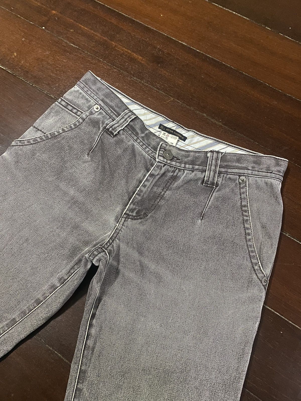 If Six Was Nine × Le Grande Bleu (L.G.B.) × Tornado Mart FIRE 🔥 Buona Giornata Flare BOOTCUT BELL BOTTOM WIDE LEG Size US 34 / EU 50 - 5 Thumbnail