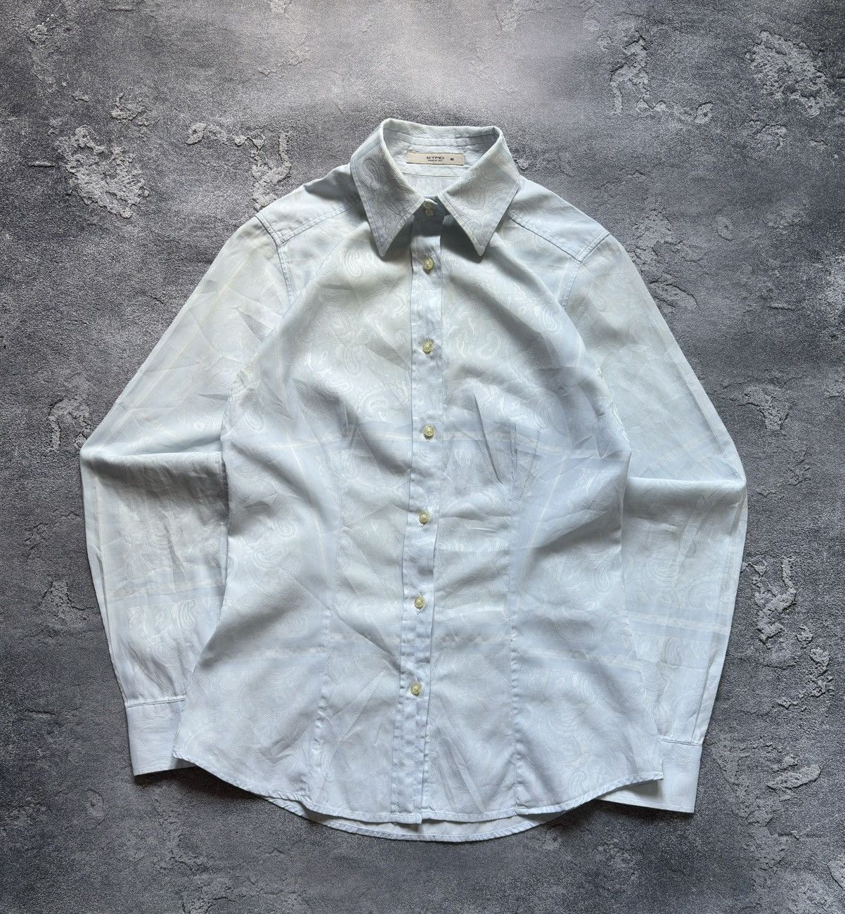 Etro Vintage Etro Luxury Pattern Shirt Button Up Size S / US 4 / IT 40 - 1 Thumbnail