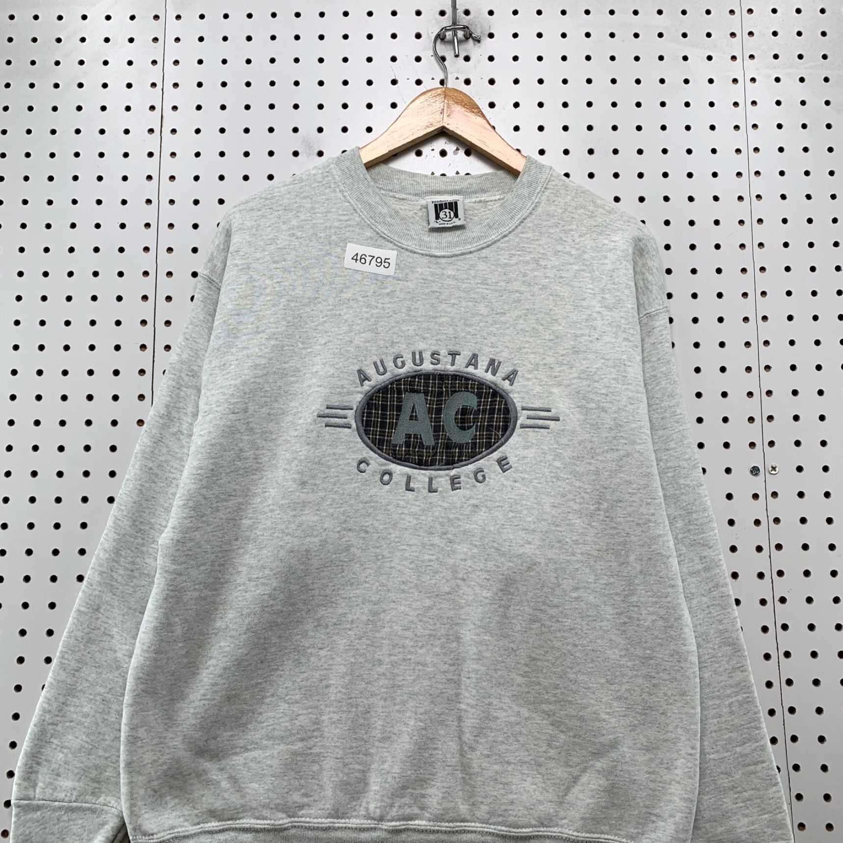 Vintage VINTAGE Augustana College Sweatshirt Mens Large Gray Fleece Embroidered USA Size US L / EU 52-54 / 3 - 4 Thumbnail