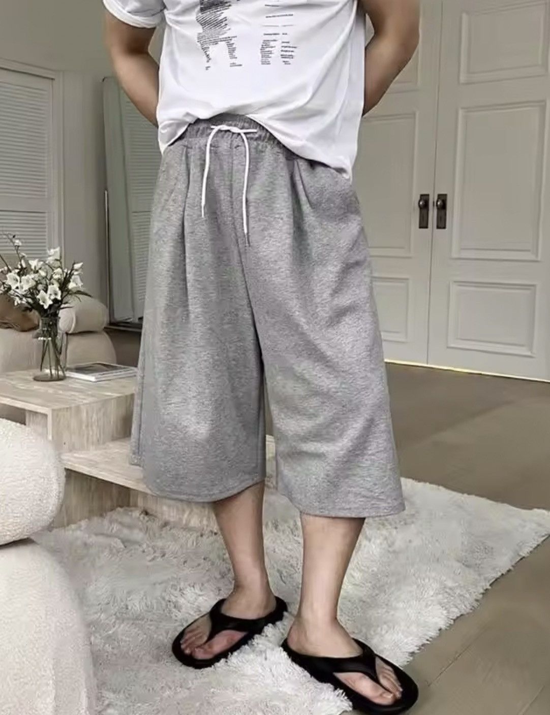 Japanese Brand Korean Style Men's Sports Shorts Drawstring Size US 27 - 2 Thumbnail