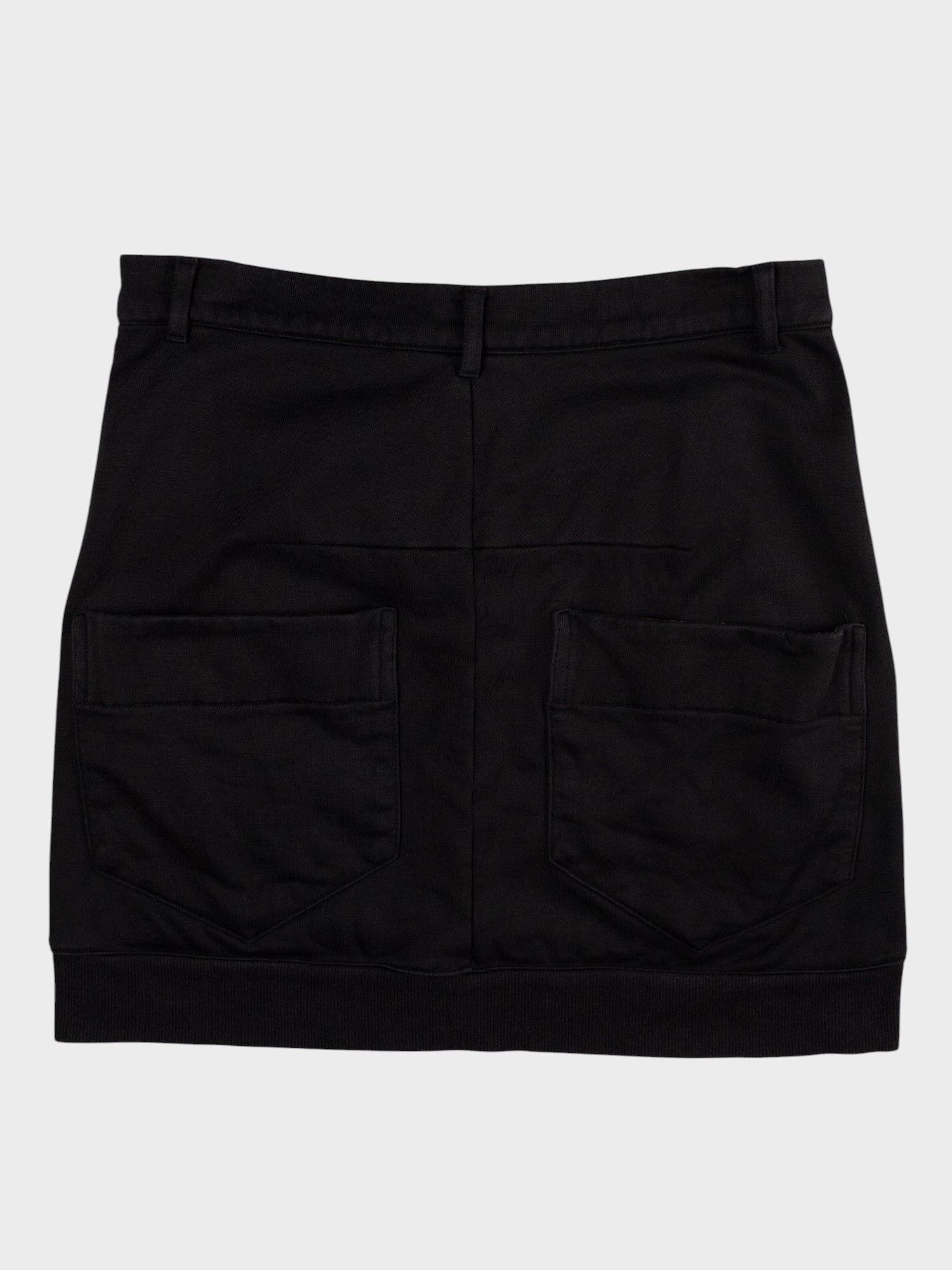 Y-3 × Yohji Yamamoto Y-3 - A/W 2012 - french terry mini skirt - size S Size 29" - 2 Thumbnail