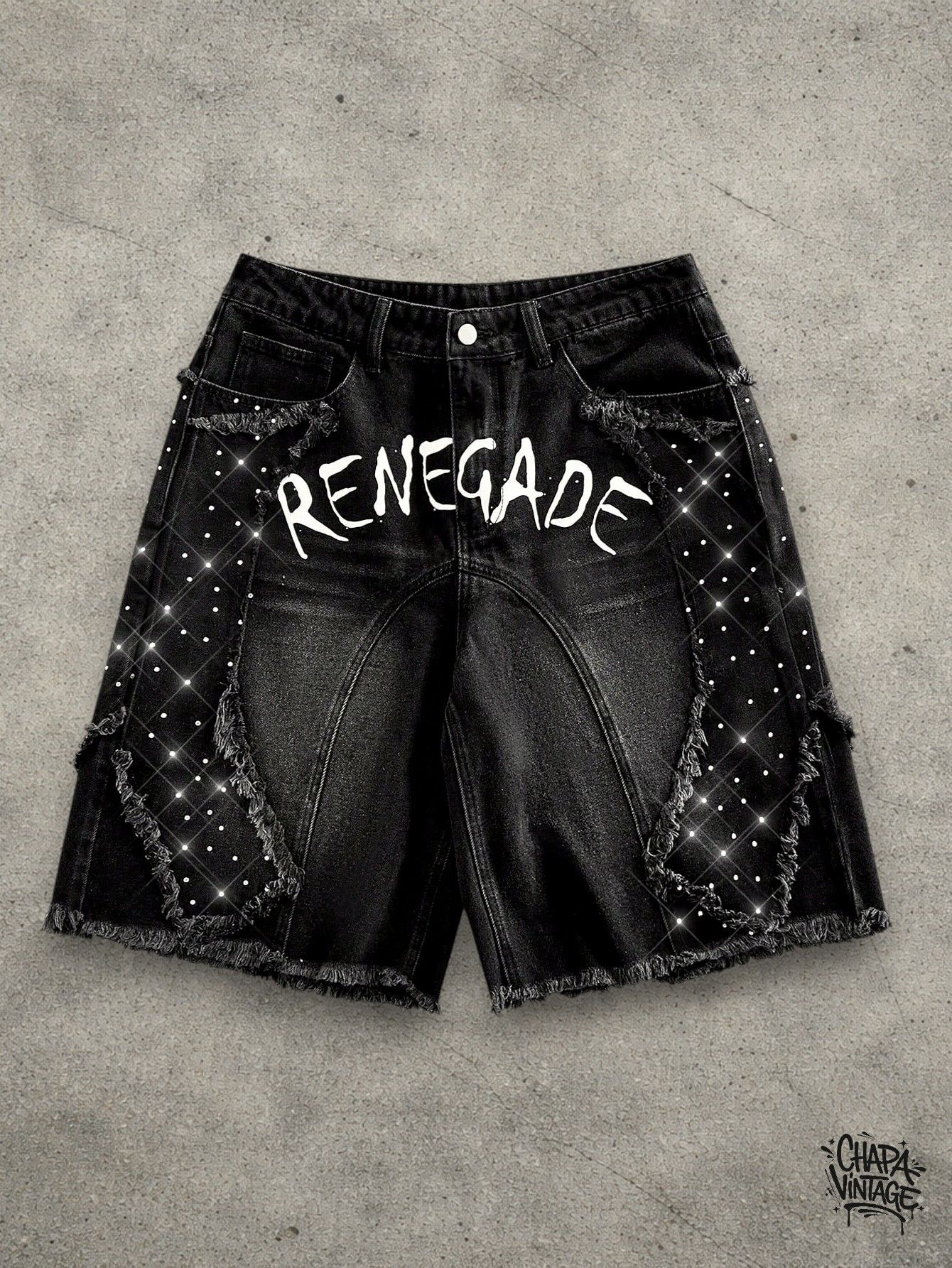 Vintage Ripped Streetwear shorts Size US 32 / EU 48 - 1 Thumbnail