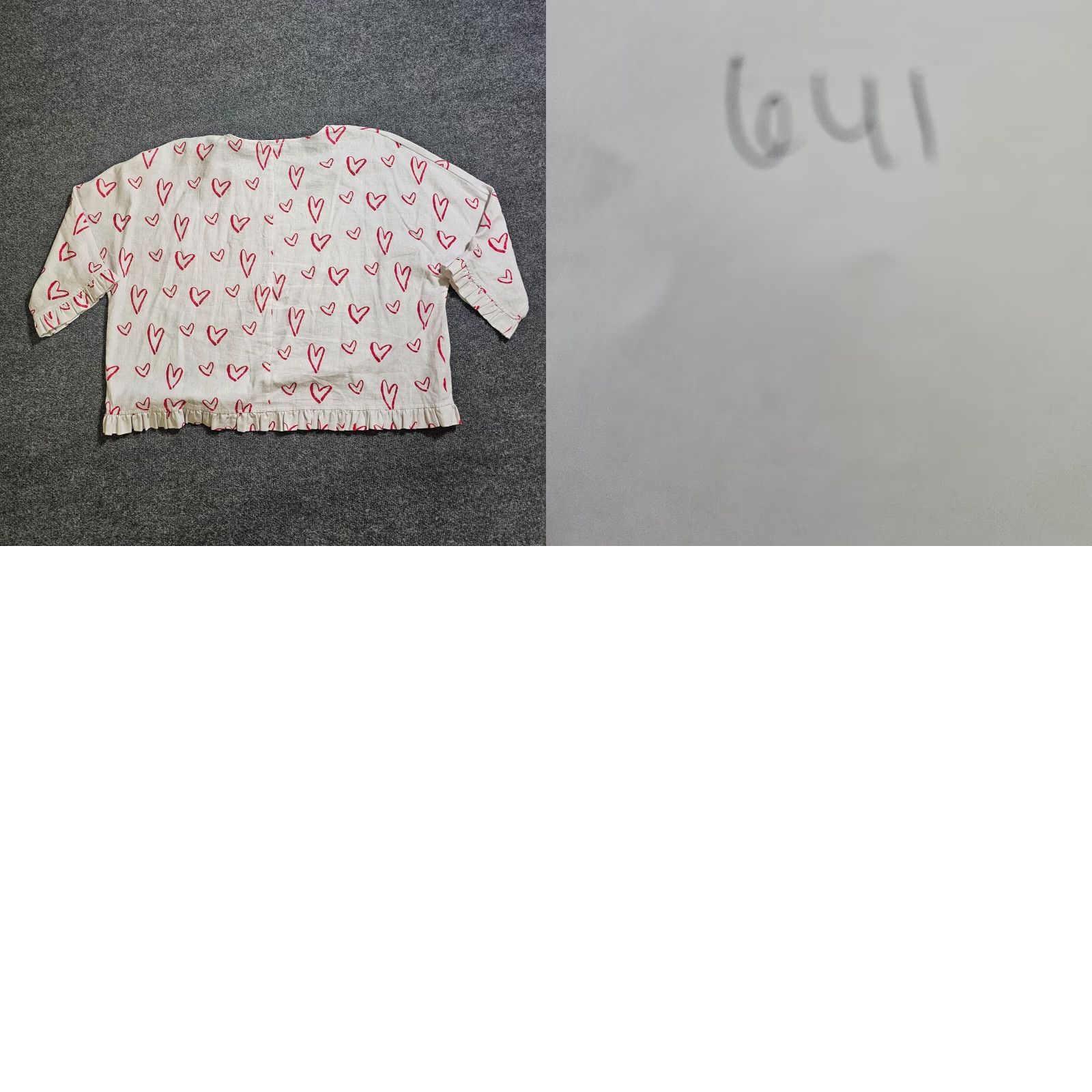 Cynthia Rowley Cynthia Rowley Top Shirt Womens Medium White Red Hearts Linen 3/4 Sleeve Casual Size M / US 6-8 / IT 42-44 - 8 Thumbnail