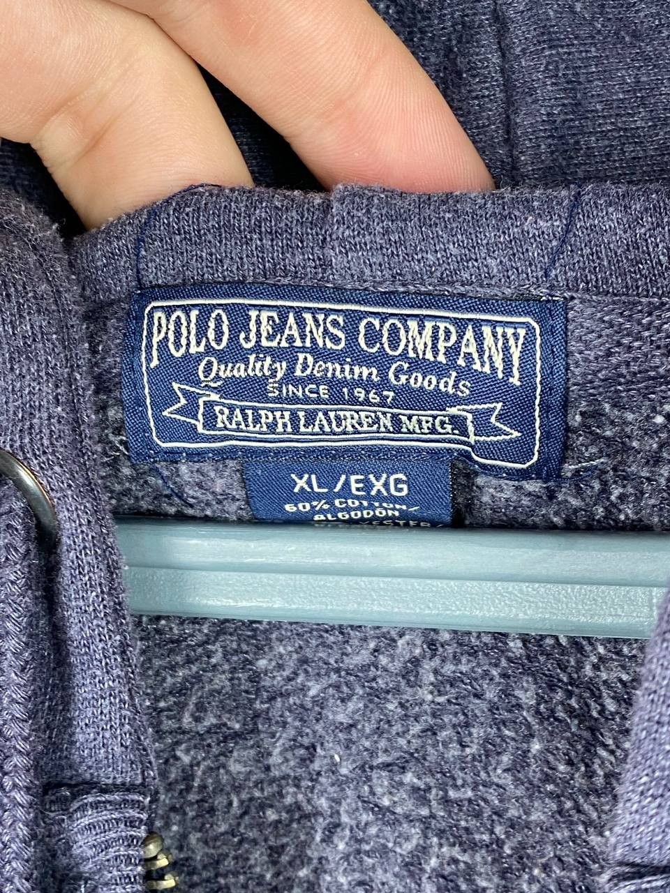Polo Ralph Lauren × Rugby Ralph Lauren Vintage Polo Ralph Lauren Zip Up Hoodie Rare Avantgarde Size US XL / EU 56 / 4 - 7 Thumbnail