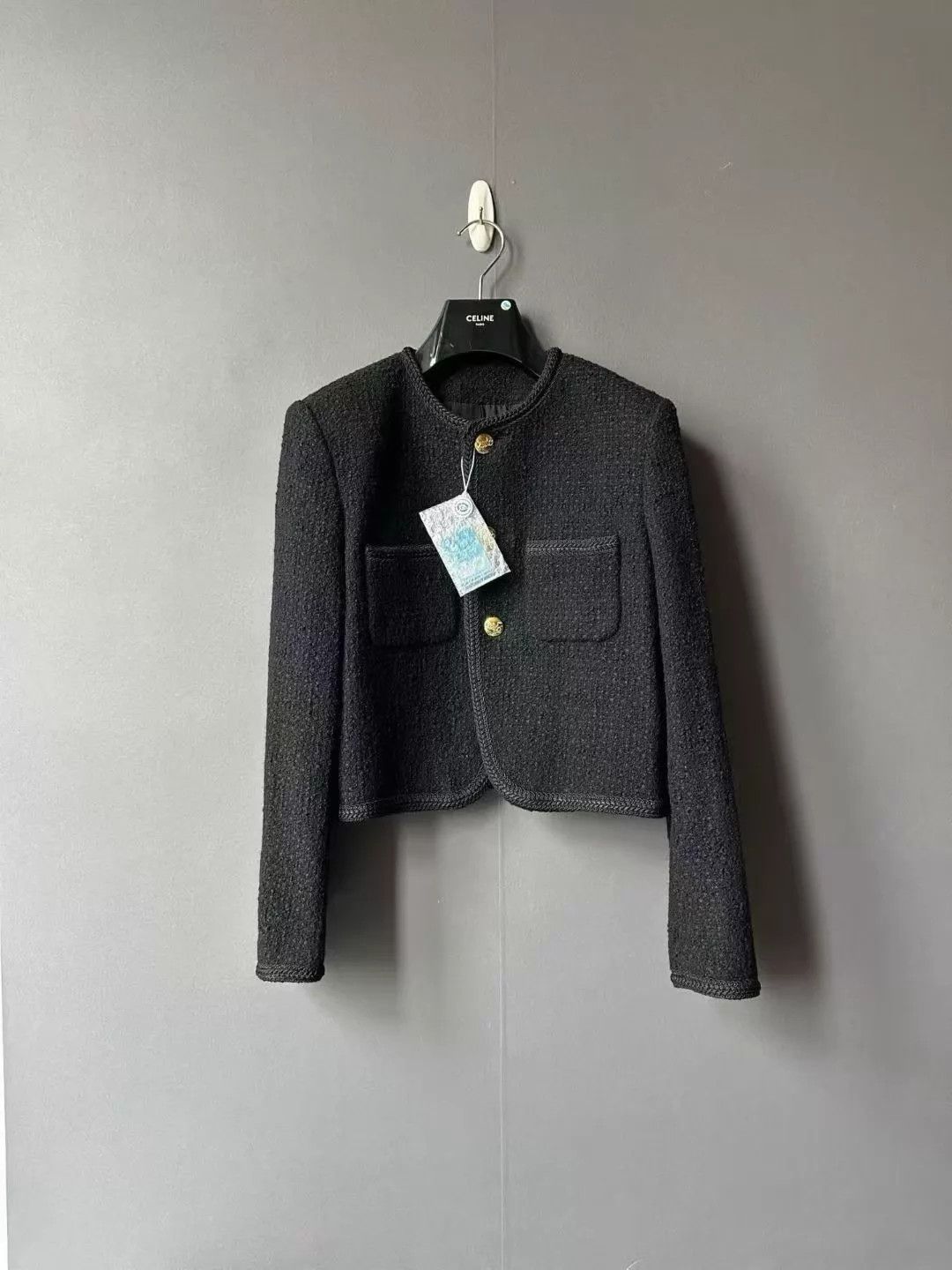 Celine CELINE It Triple-Button Tweed Blazer 42 New With Tags Size M / US 6-8 / IT 42-44 - 1 Thumbnail