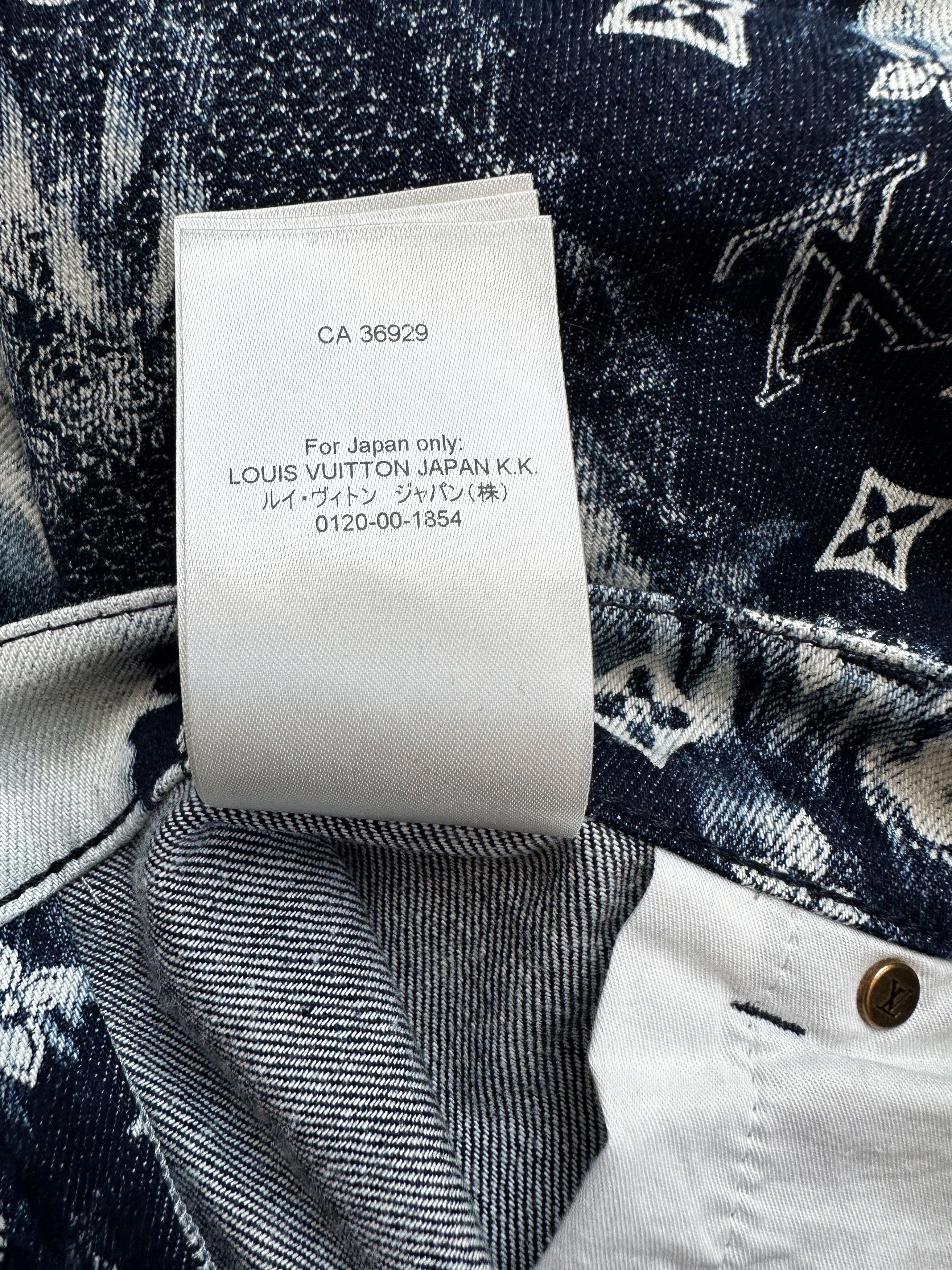 Louis Vuitton Louis Vuitton Blue Bleached Bandana Monogram Denim Shorts Size US 36 / EU 52 - 9 Thumbnail