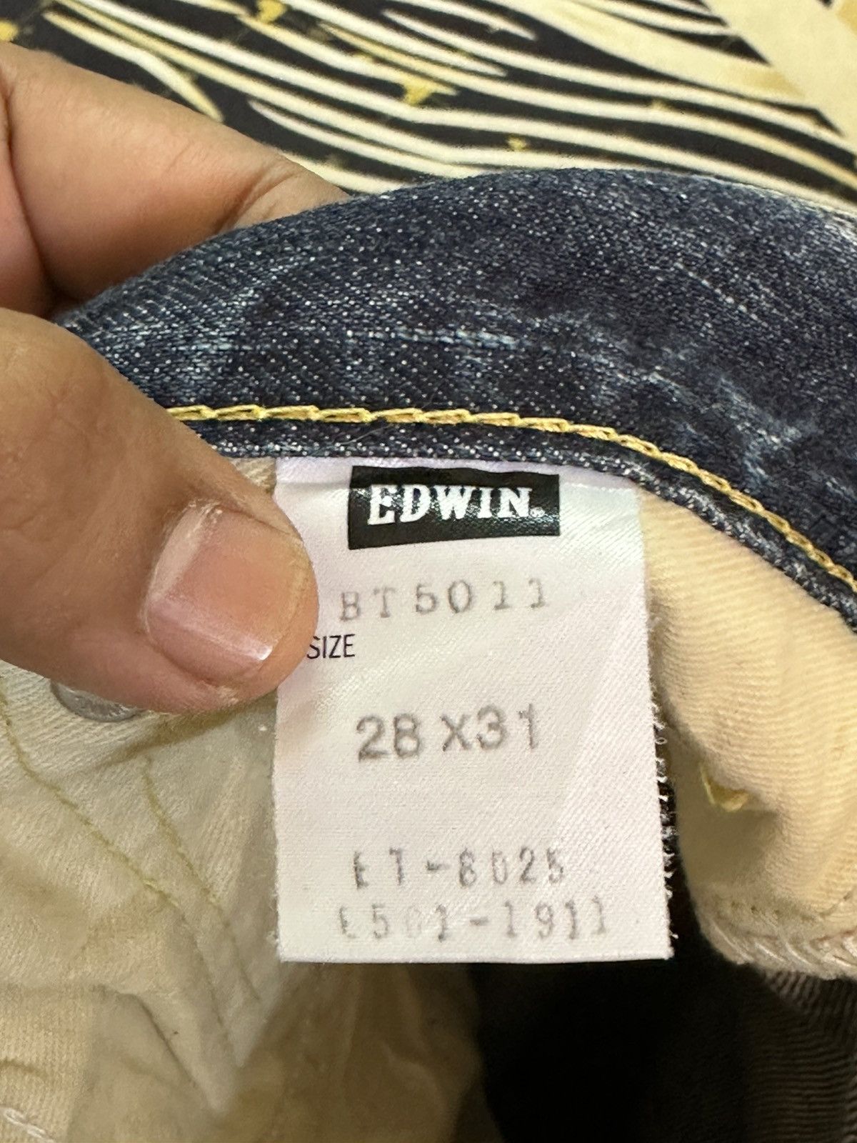 Edwin Vintage Edwin 503 Blue Trip Mudwash Grunge Distressed Denim Size US 30 / EU 46 - 8 Thumbnail