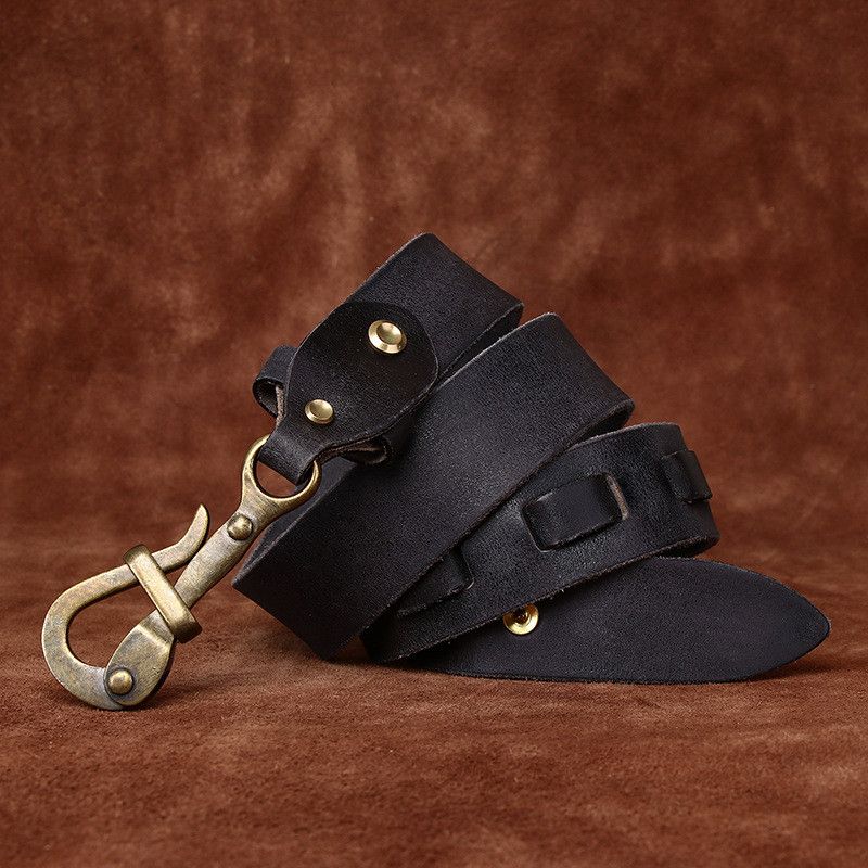 Japanese Brand × Leather Leather Copper Buckle Belt Size ONE SIZE - 3 Thumbnail
