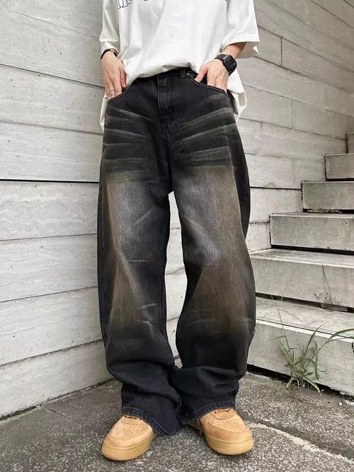 VIBE Retro nostalgic straight-leg gradient draped jeans Size US 30 / EU 46 - 7 Thumbnail
