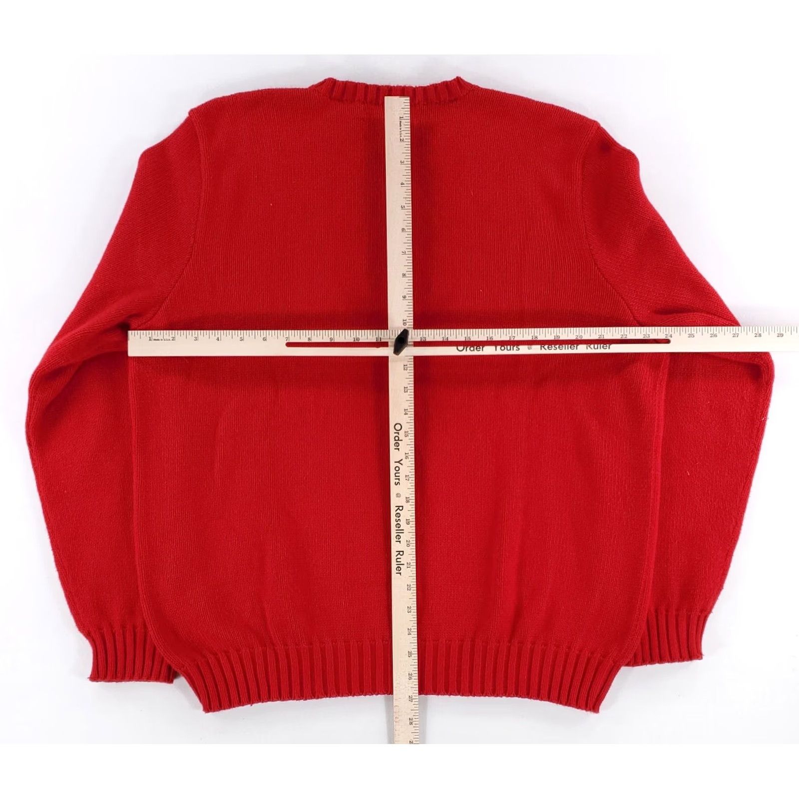 Polo Ralph Lauren Polo Ralph Lauren Fishermans Sweater Pullover Crew Neck Red XL Mens Size US XL / EU 56 / 4 - 5 Thumbnail