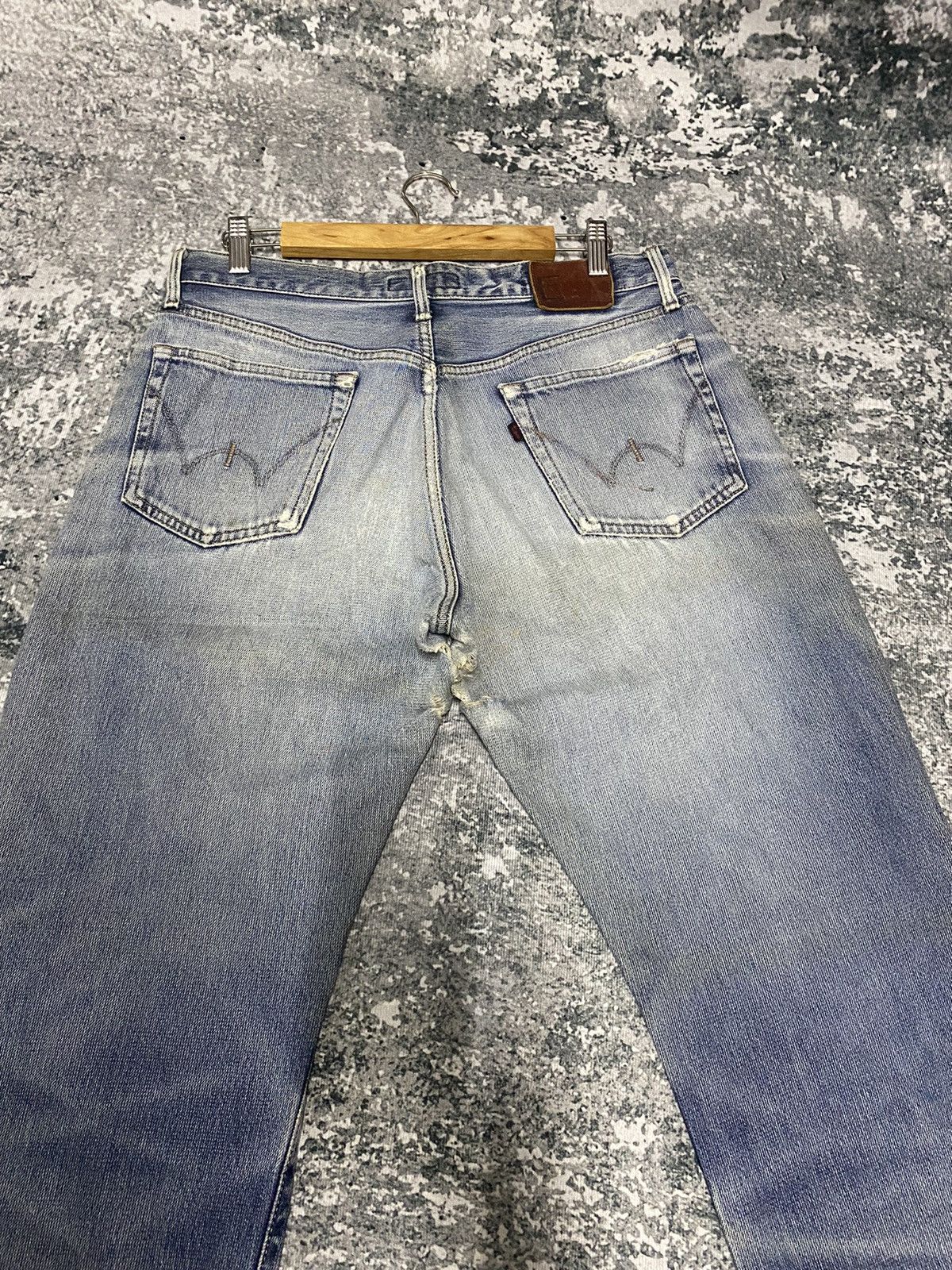 Edwin × Vintage Vintage Edwin E Function Distressed Denim Jeans Size US 34 / EU 50 - 8 Thumbnail