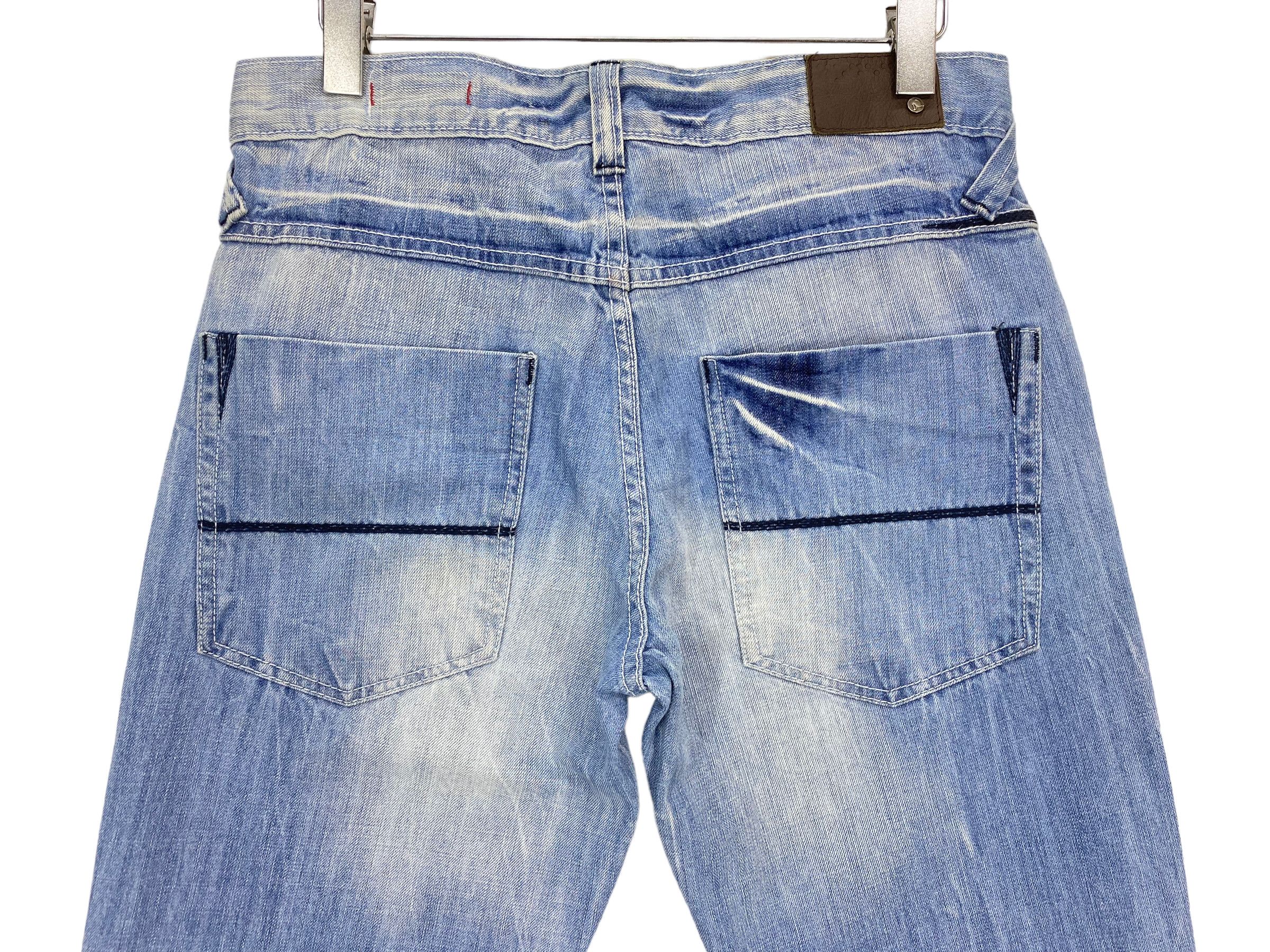 Japanese Brand Dodeca Jeans Light Wash Jeans Tapered Leg Jeans Size US 32 / EU 48 - 6 Thumbnail