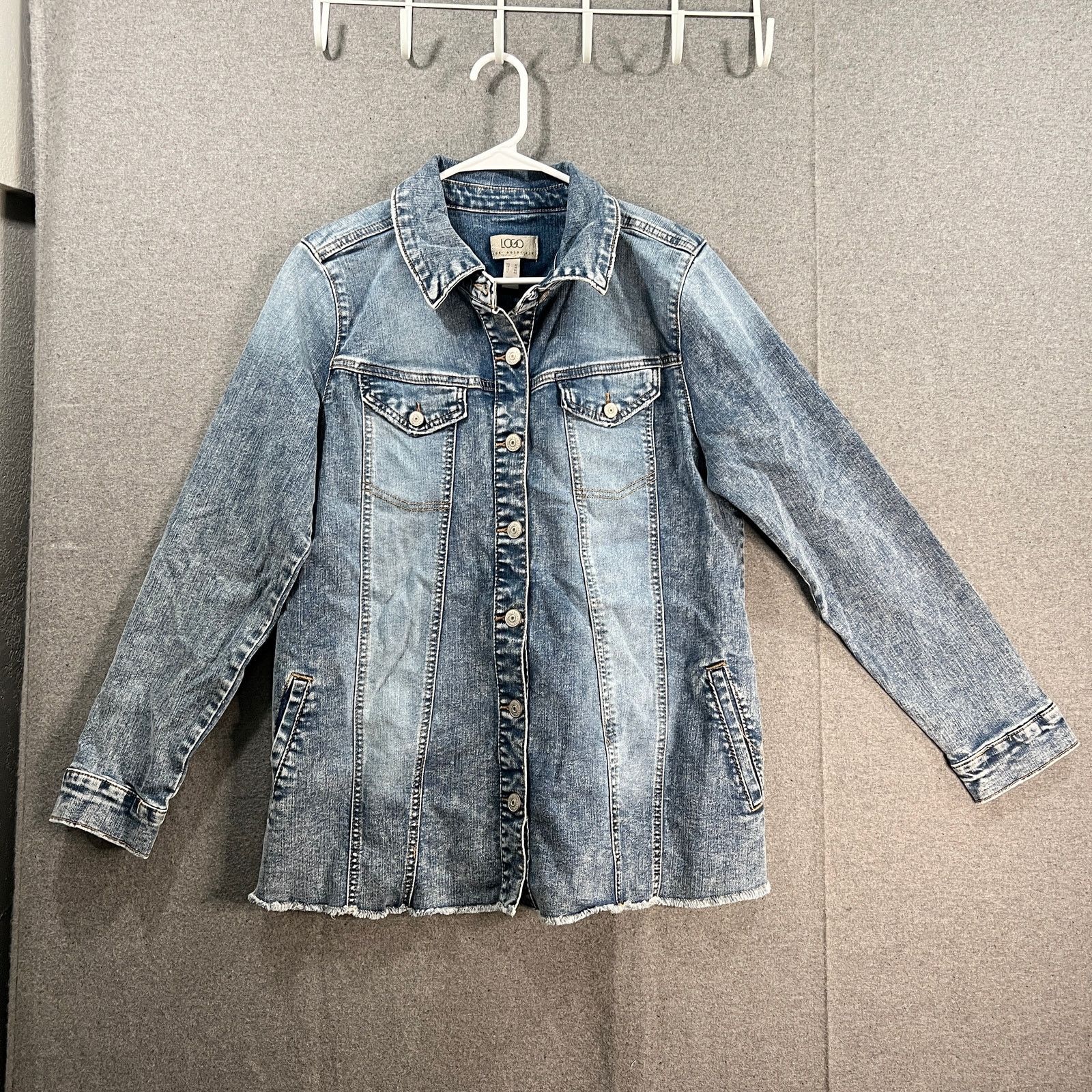 Other LOGO by Lori Goldstein Jeans Jacket Womens Size L / US 10 / IT 46 - 1 Thumbnail
