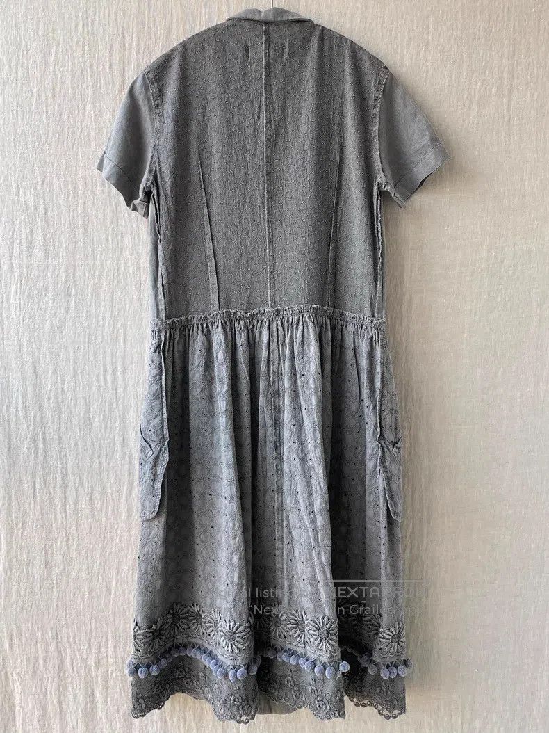 Comme des Garcons Comme Des Garcons Plant-dyed mixed material short-sleeved Size S / US 4 / IT 40 - 2 Thumbnail