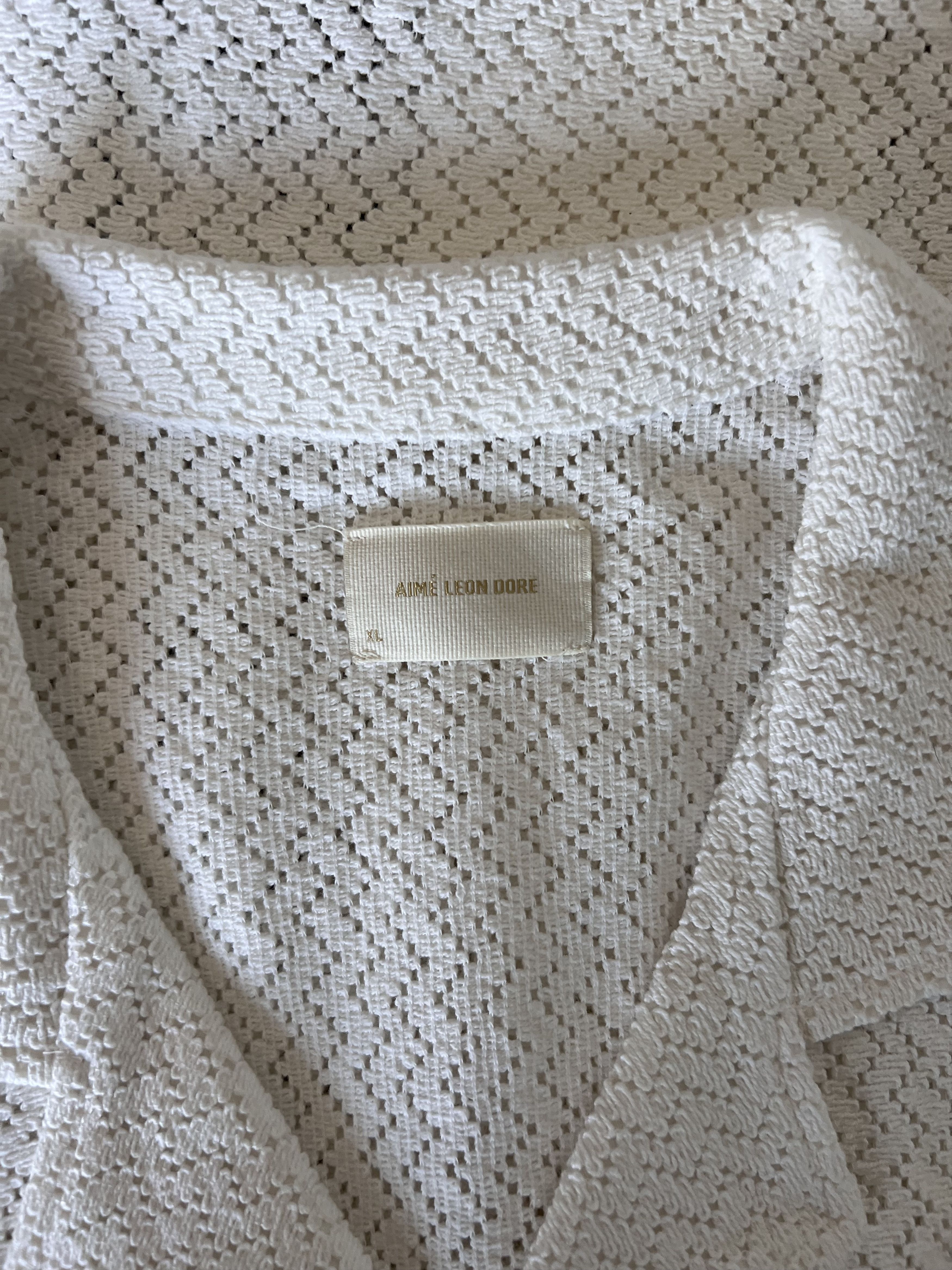 Aime Leon Dore Lace Resort Shirt in White