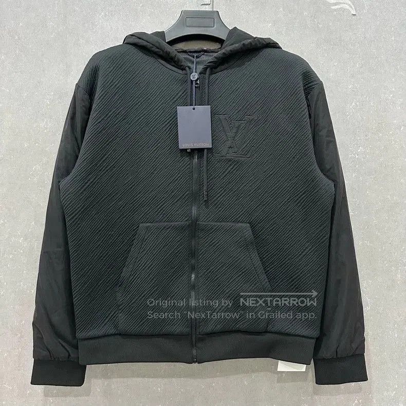 Louis Vuitton Louis Vuitton Black Logo Zip Hooded Jacket. Size US M / EU 48-50 / 2 - 1 Thumbnail
