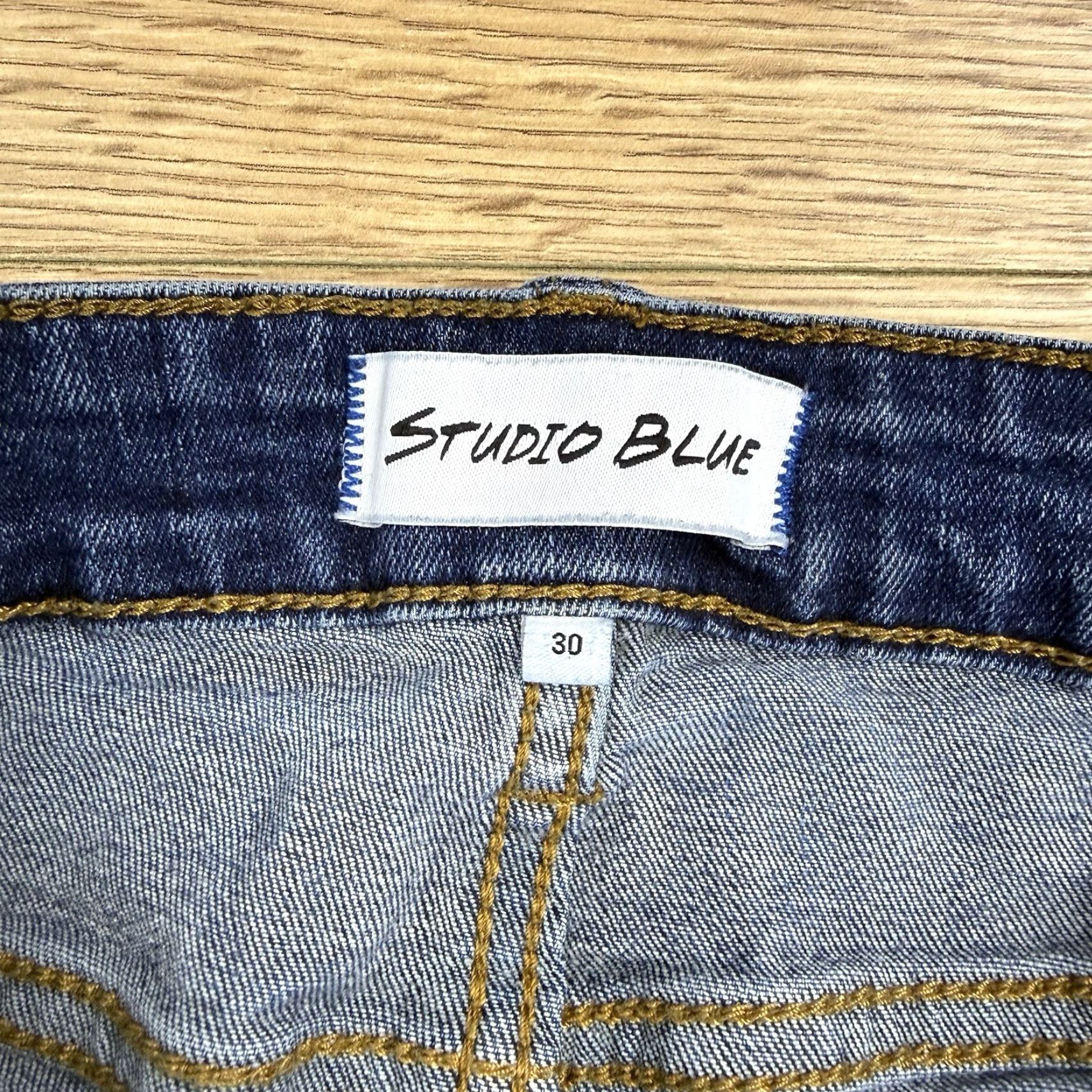 Vintage Studio Jeans Womens Size 30 Blue Denim Distressed Skinny Ankle Raw Hem Size 30" / US 8 / IT 44 - 2 Thumbnail