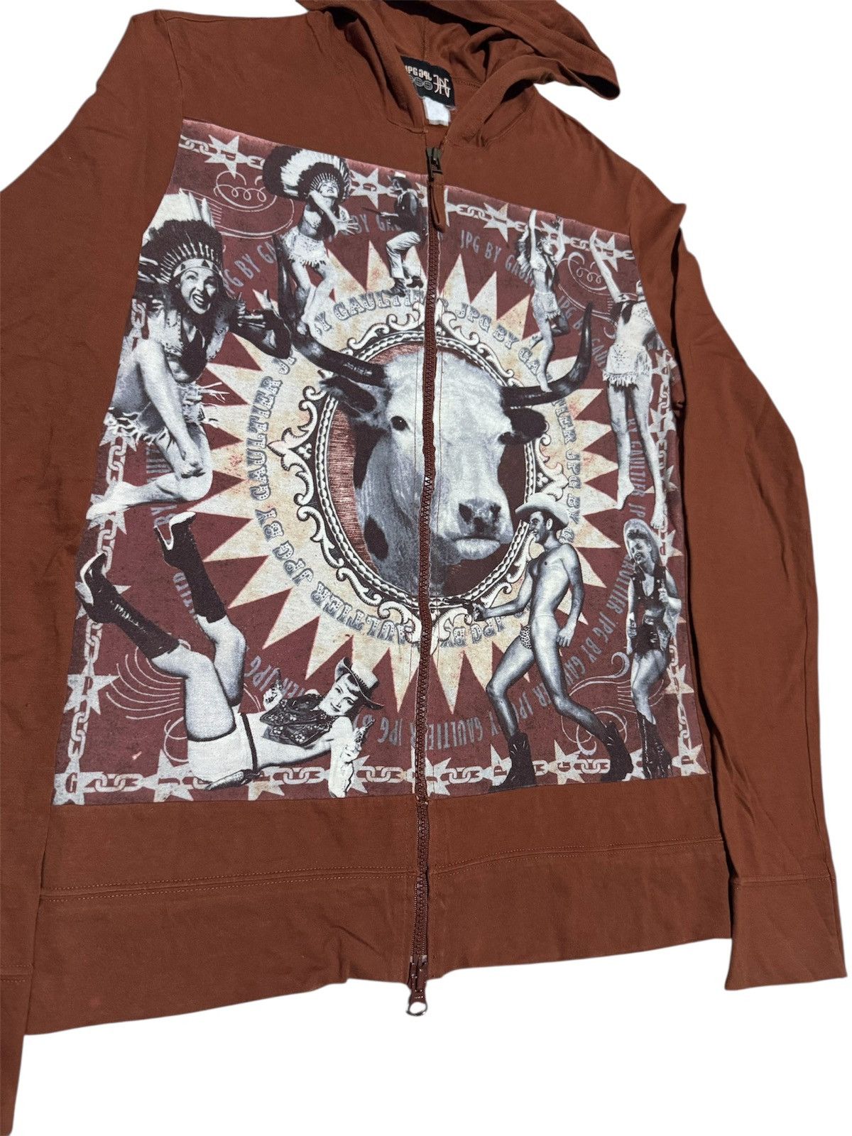 Jean Paul Gaultier GRAILED! Vtg JPG Western Sexy Cowboy Hoodie Zipper Size US M / EU 48-50 / 2 - 2 Thumbnail