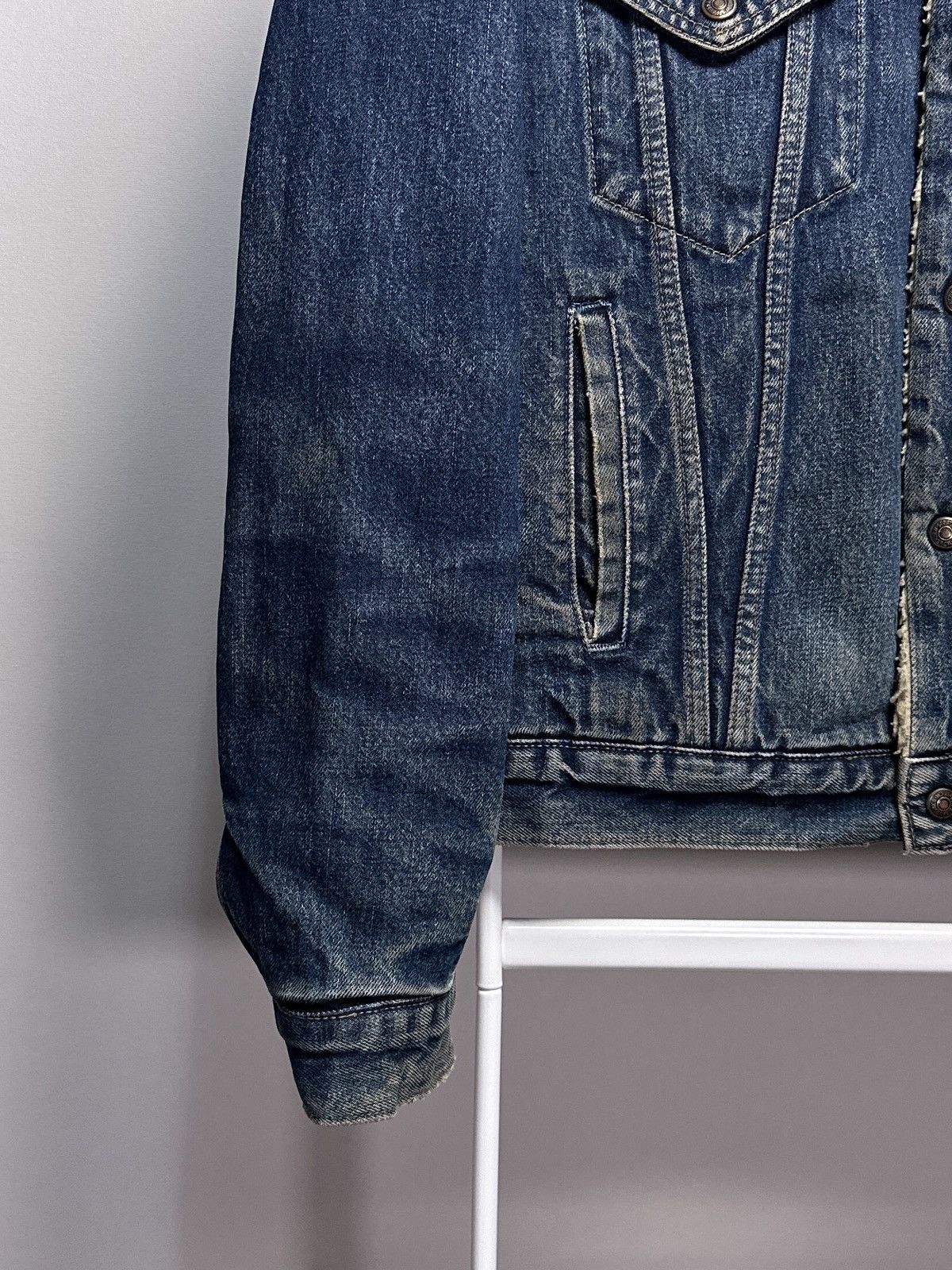Levi's Vintage Clothing Levi’s Vintage Denim Trucker Sherpa Jacket 71500 Size L Size US L / EU 52-54 / 3 - 4 Thumbnail