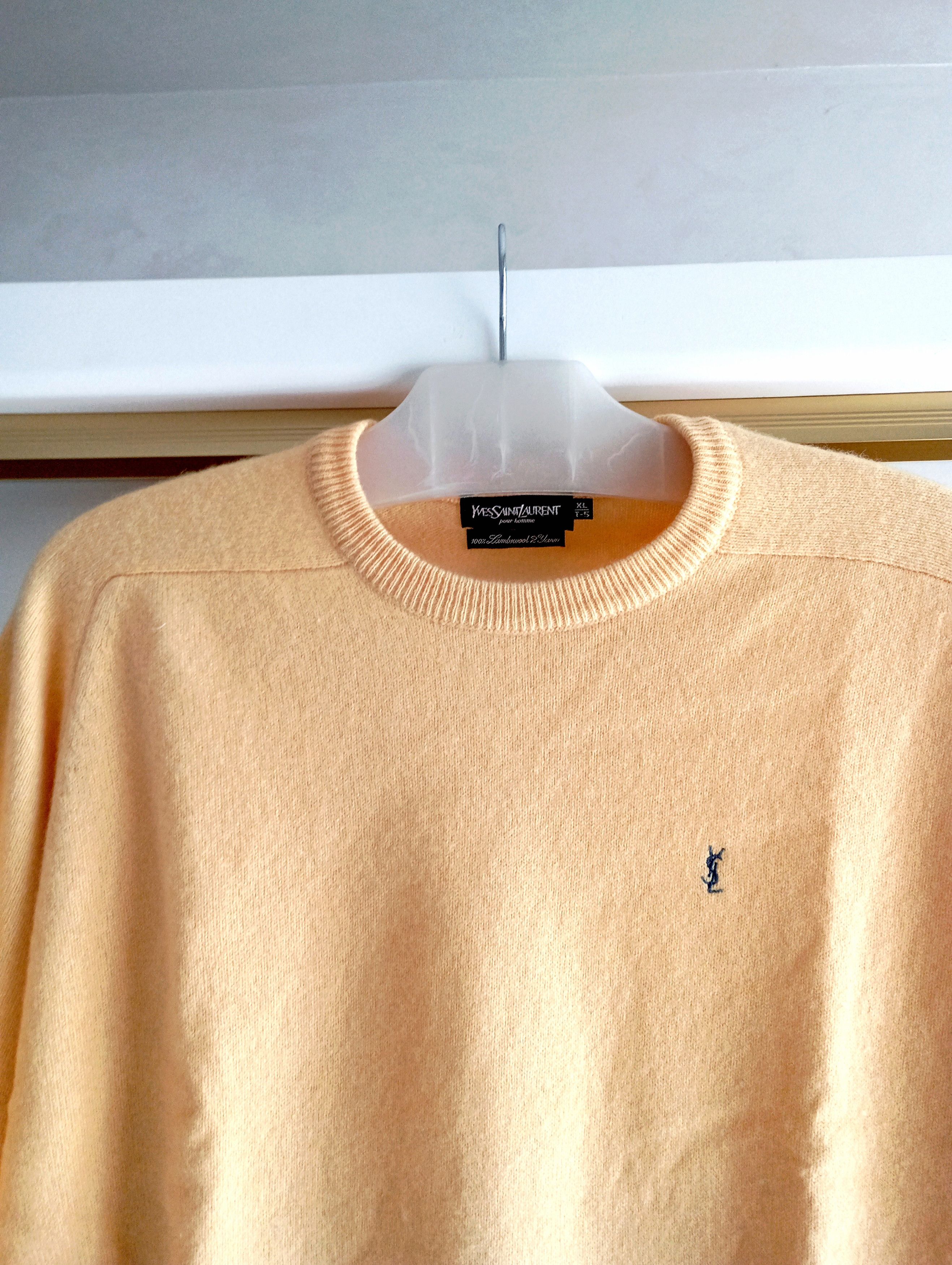Yves Saint Laurent Vintage 90s YSL Yves Saint Laurent Knit Sweater Crewneck Y2k Size US XL / EU 56 / 4 - 1 Thumbnail