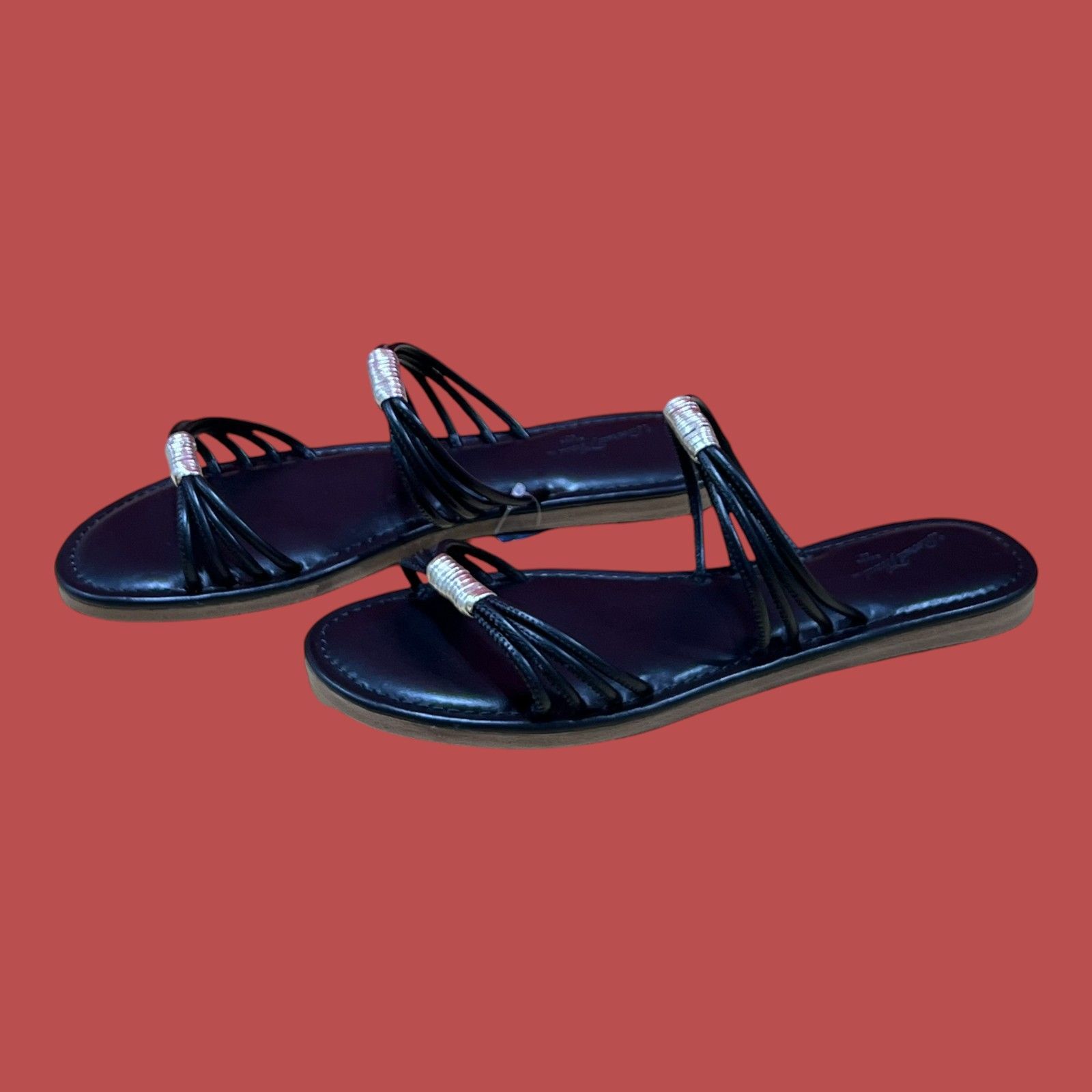 Other Universal Thread - Women's Aura Two Band Slide Sandals - Bla Size US 7 / IT 37 - 3 Thumbnail
