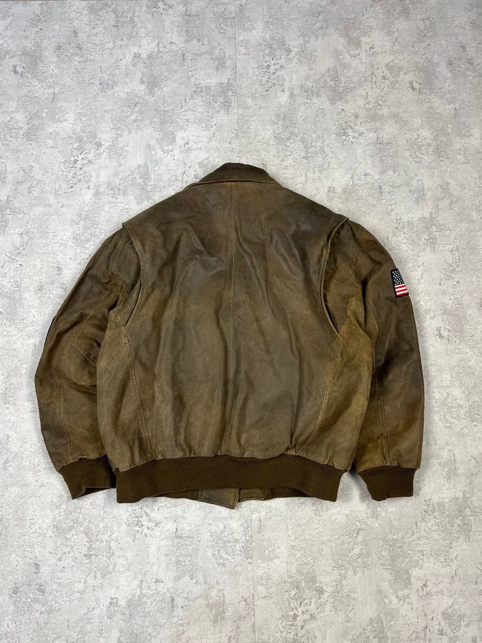 Excelled Vintage Excelled Leather Jacket Military Army Patches USA Size US XL / EU 56 / 4 - 10 Thumbnail