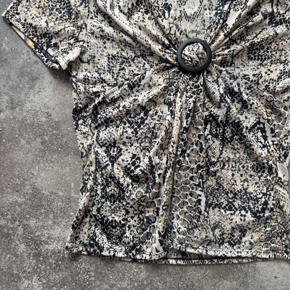 Hysteric Glamour Y2K Aesthetic Vintage Cavalli Style Snake Skin Print Blouse Size L / US 10 / IT 46 - 6 Thumbnail