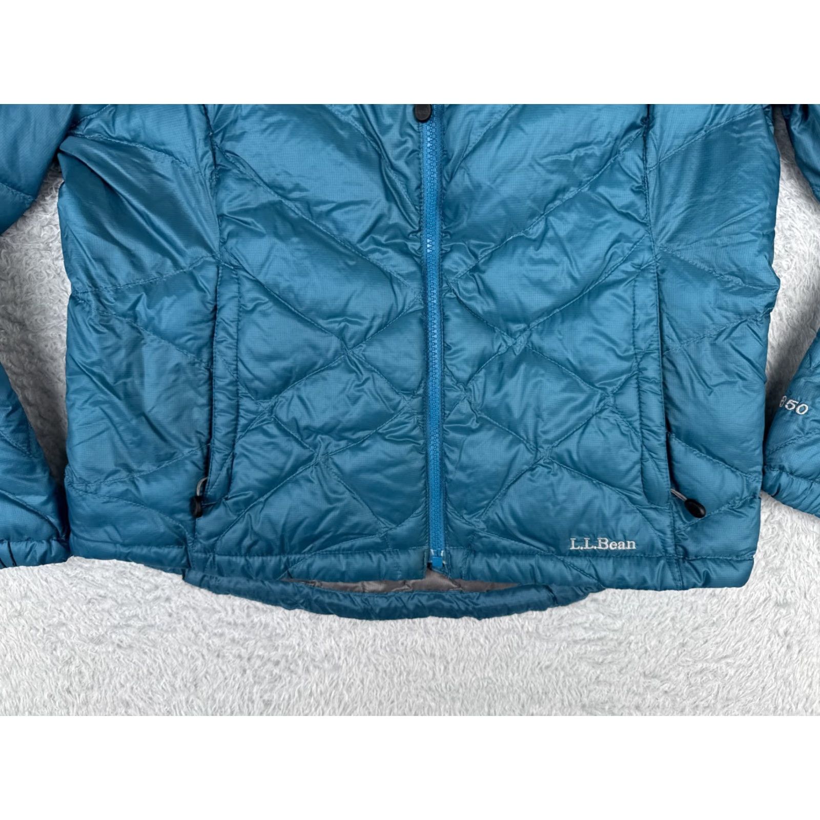 Vintage VINTAGE L.L. Bean Jacket Womens Small Blue Puffer 850 Goose Down Full Zip Mock Neck Stow Size S / US 4 / IT 40 - 5 Thumbnail