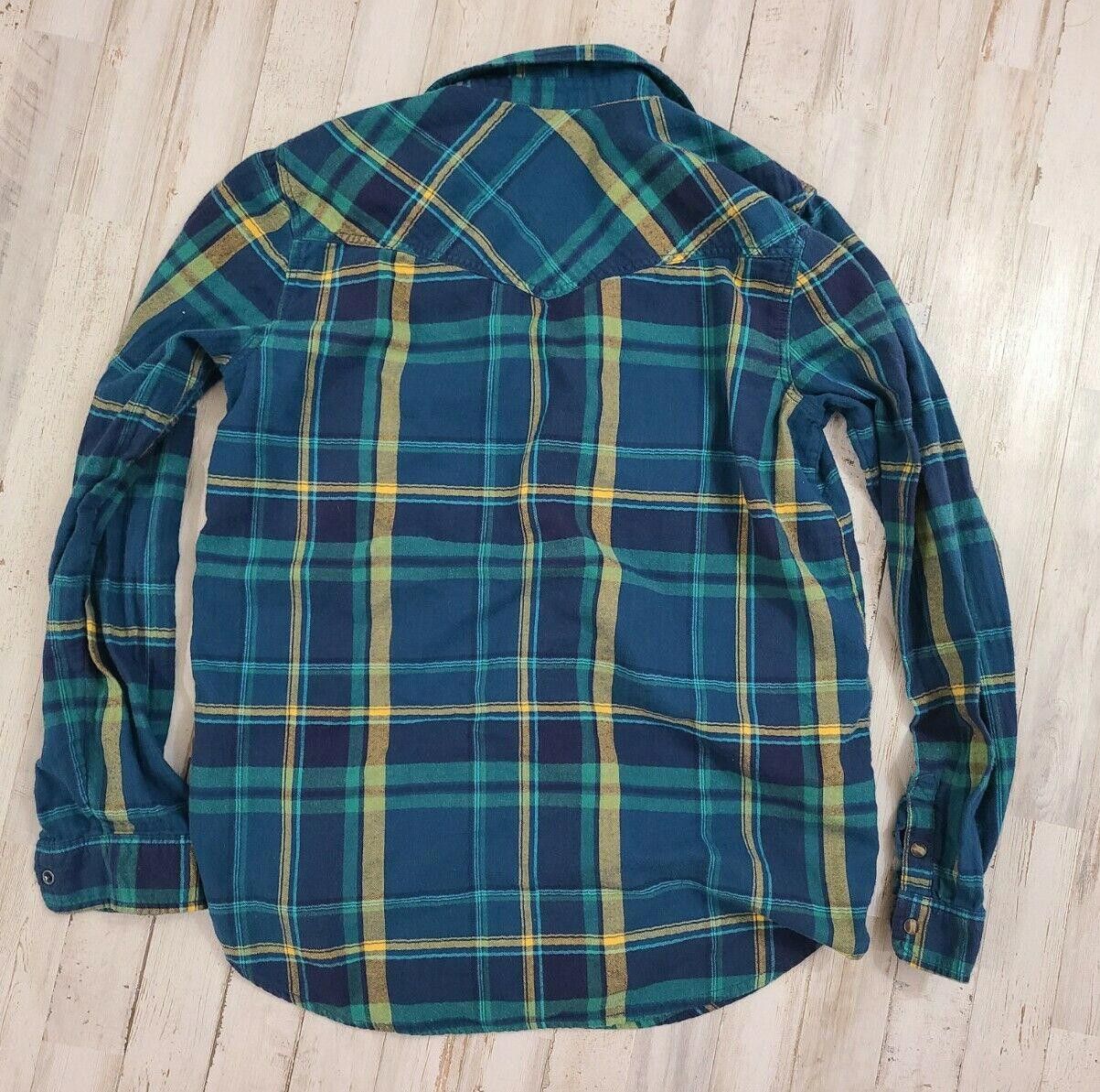 American Eagle Outfitters Anerican Eagle Plaid Shirt Womens Button Down Boyfriend Fit Size M / US 6-8 / IT 42-44 - 4 Thumbnail