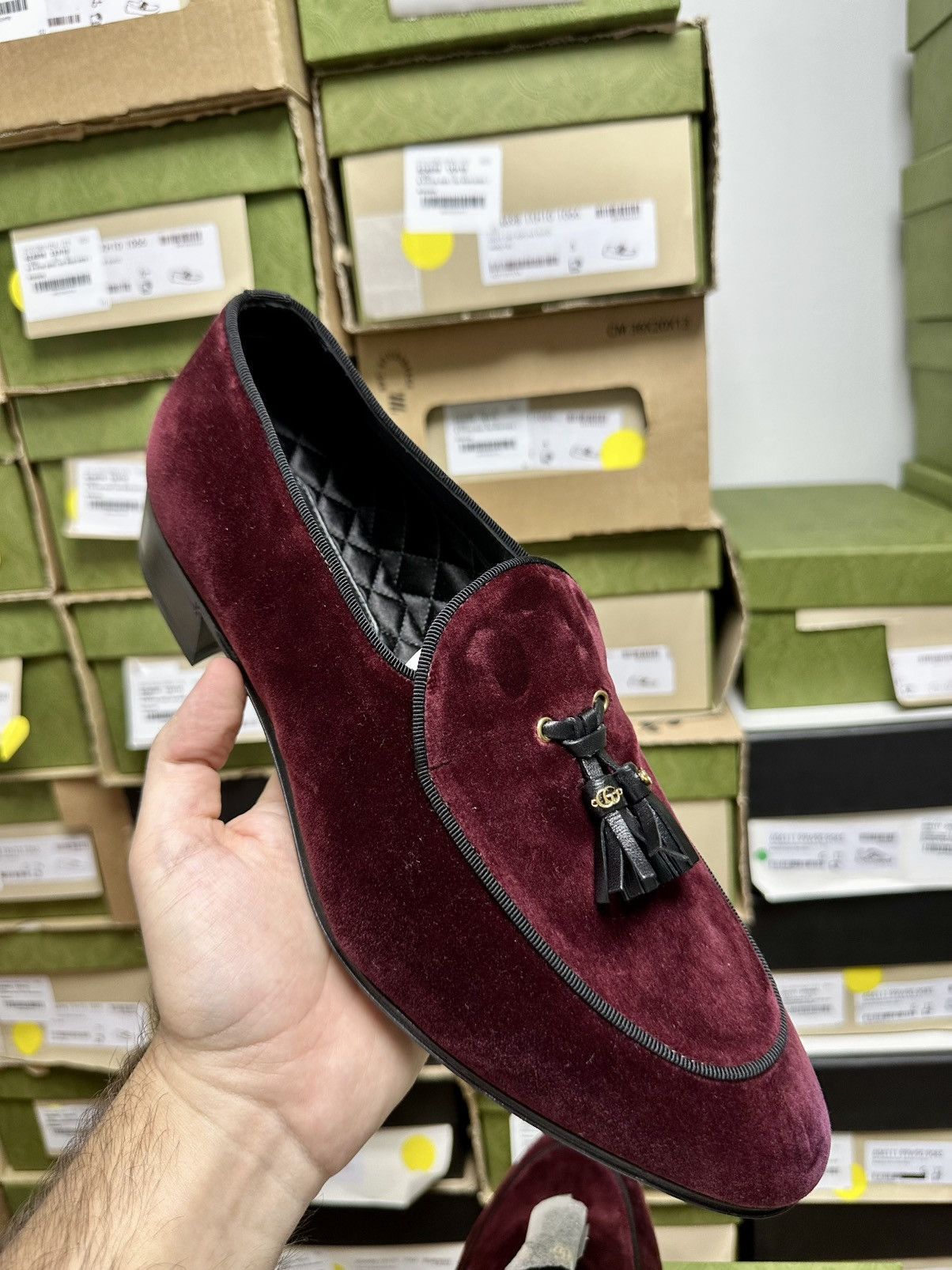 Gucci Gucci Leather Loafers 'Burgundy' Size US 11 / EU 44 - 2 Thumbnail