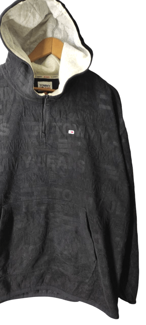 Tommy Hilfiger TOMMY HILFIGER OVERSIZE MONOGRAM HALF ZIPPER PULLOVER JACKET Size US XL / EU 56 / 4 - 4 Thumbnail