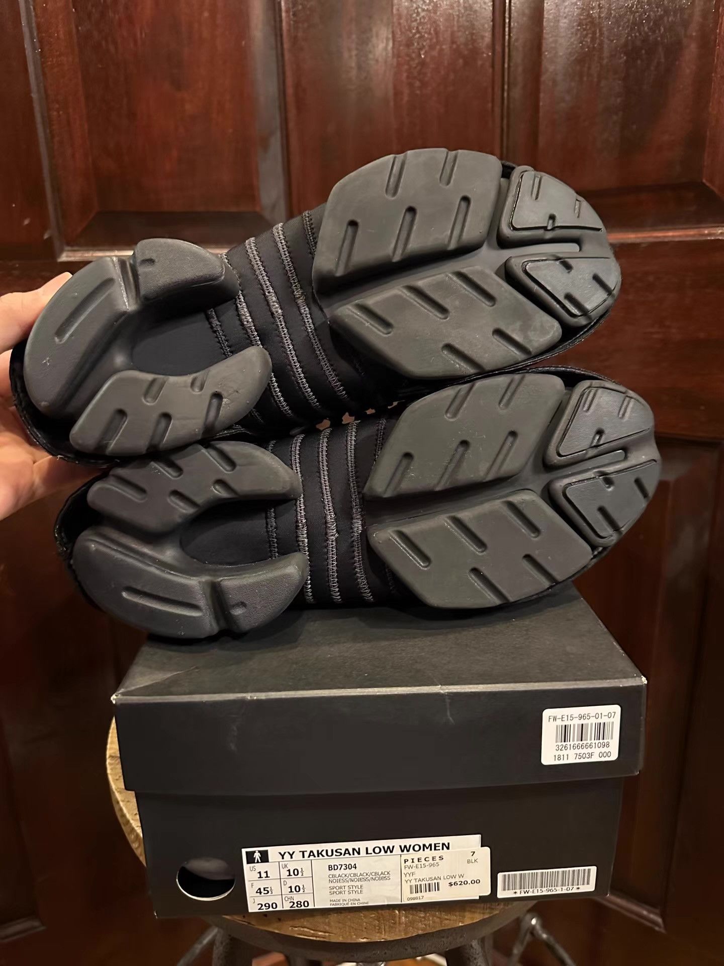 Yohji Yamamoto Yohji Yamamoto Femme main‑line × Adidas Takusan low‑top Ｑ25 Size US 7 / EU 40 - 2 Thumbnail