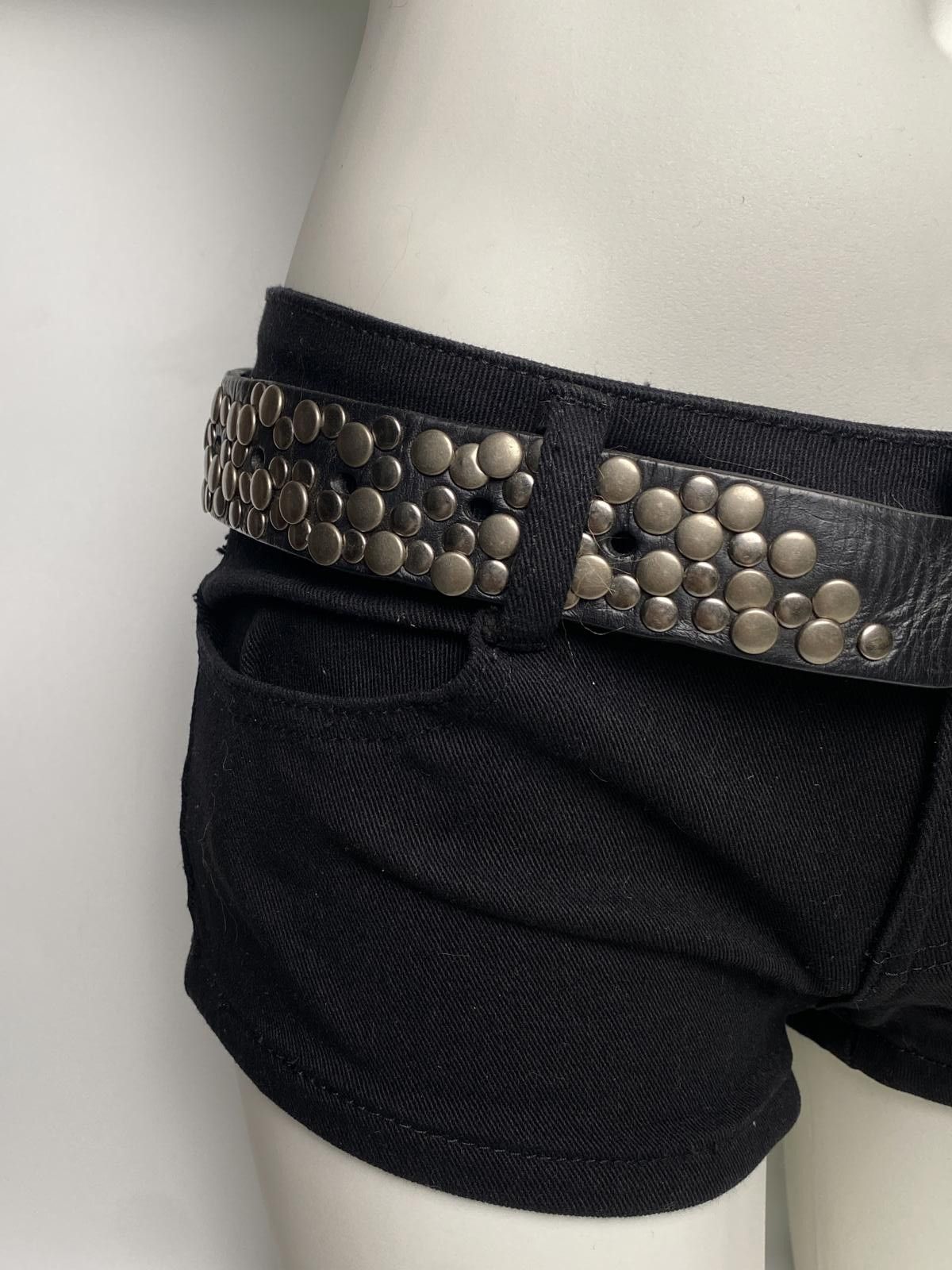 Japanese Brand Vtg Style Studded Genuine Leather Belt OS Size ONE SIZE - 2 Thumbnail