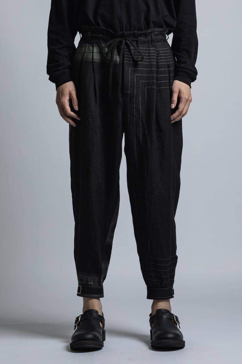 The Viridi-anne BNWT Linen Cuff Pants Square Print - JP 3 US 30-33 Size US 32 / EU 48 - 5 Thumbnail