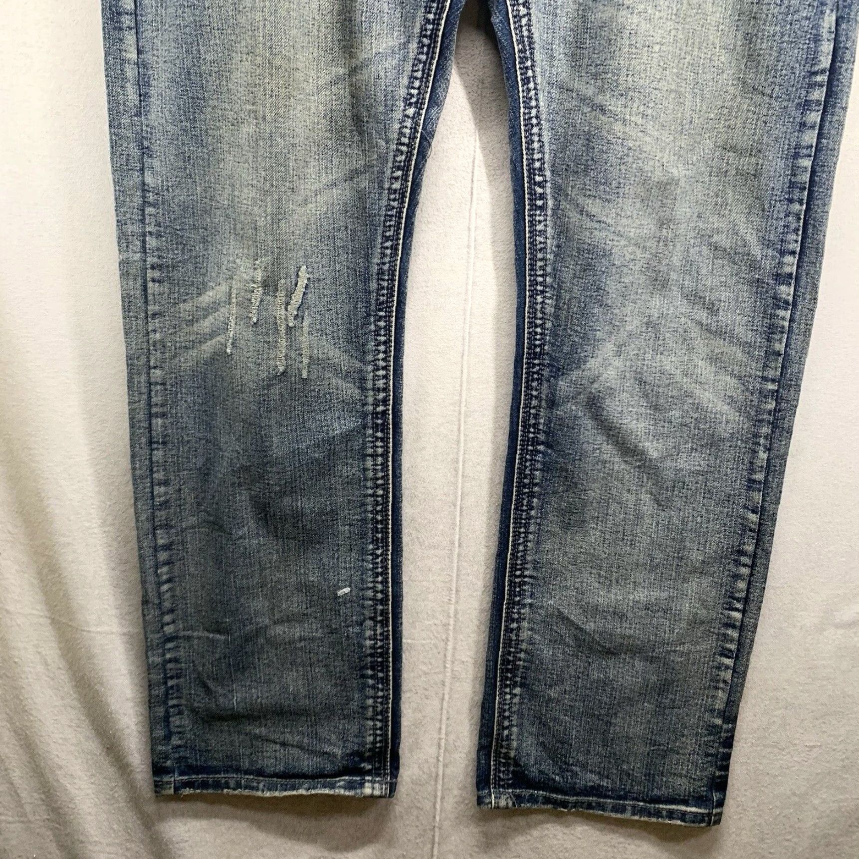Denime VINTAGE GS 115 Slim Fit Men's Jeans 38x33 Wide-Leg Denim 90s Grunge Hip Hop Retro Size US 38 / EU 54 - 4 Thumbnail